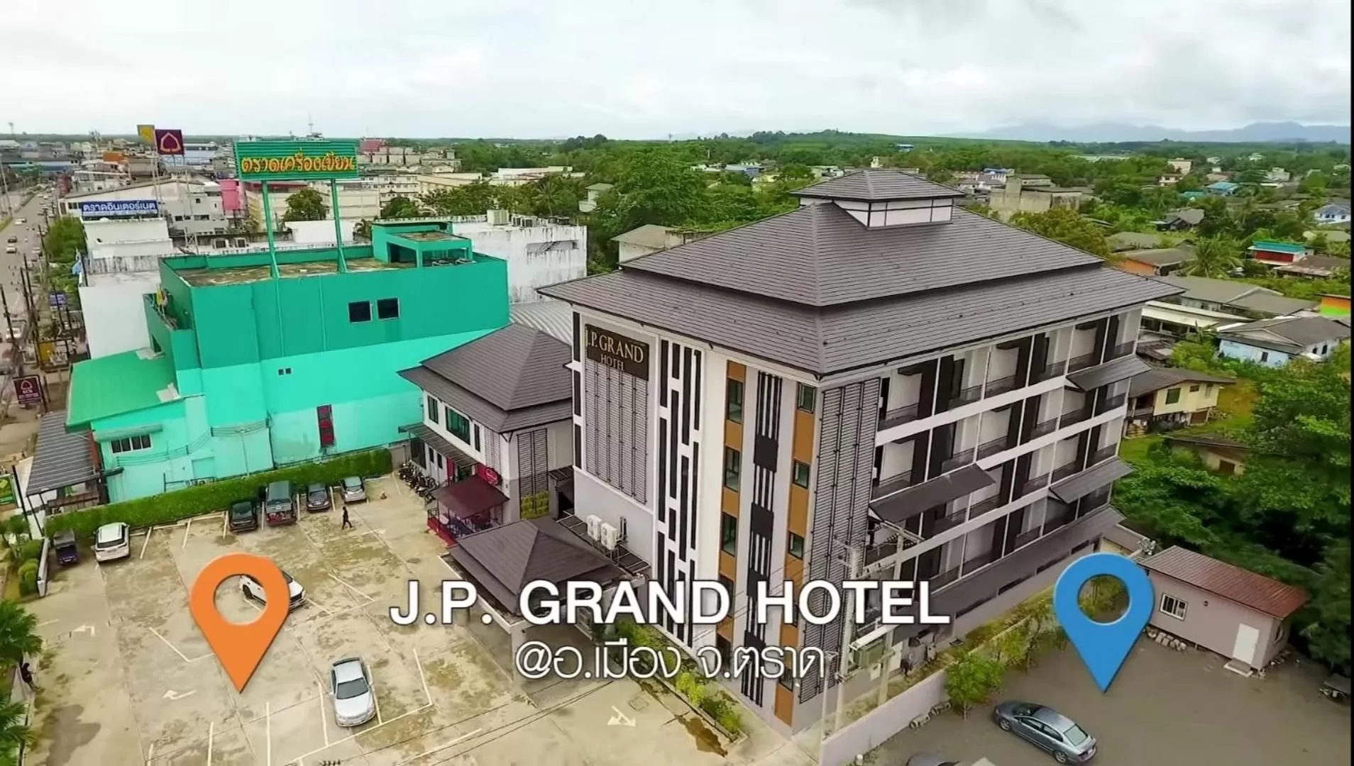 Property building, Bird's-eye View in J.P.GRAND HOTEL
