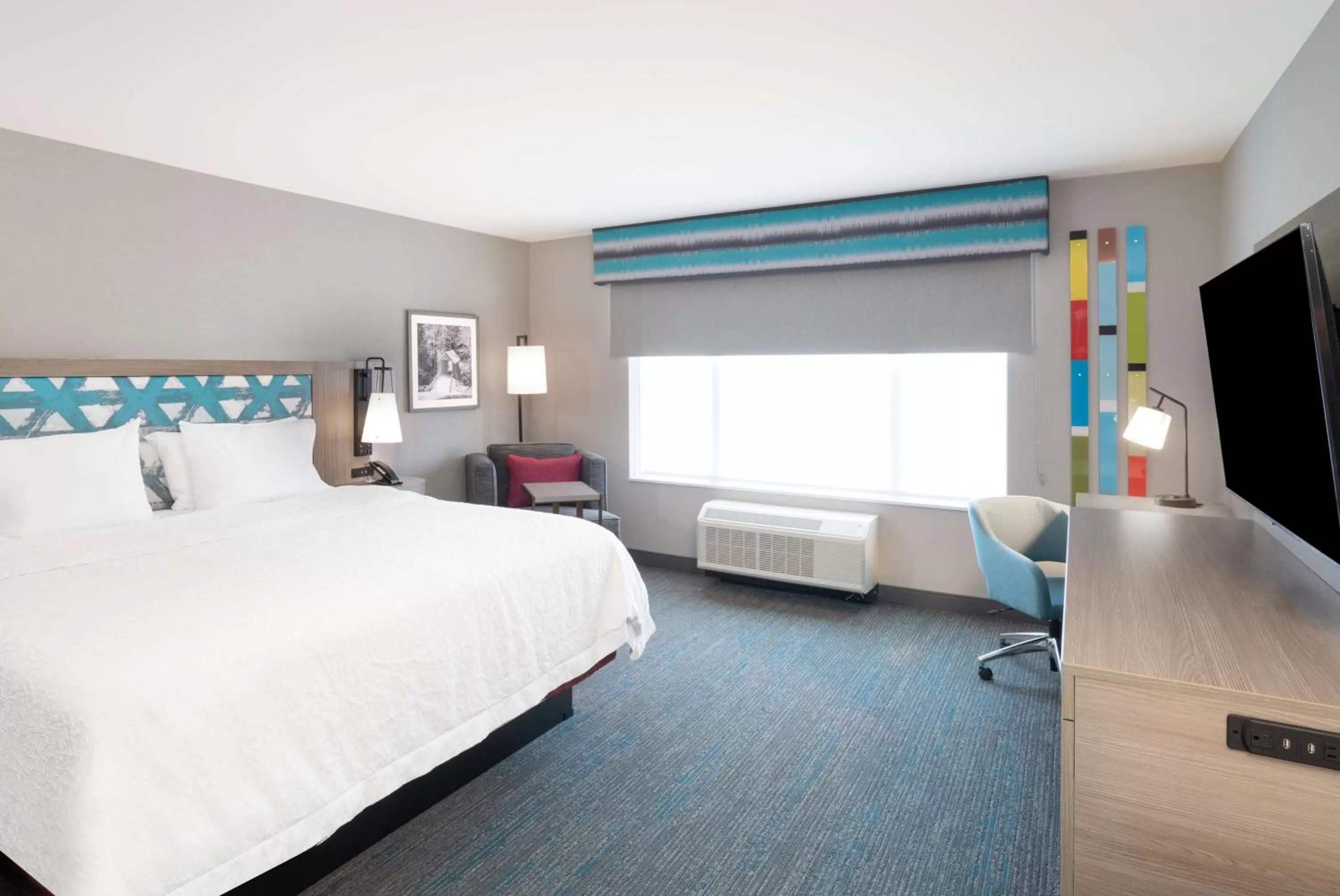 Bedroom, Bed in Hampton Inn Greer Greenville, Sc