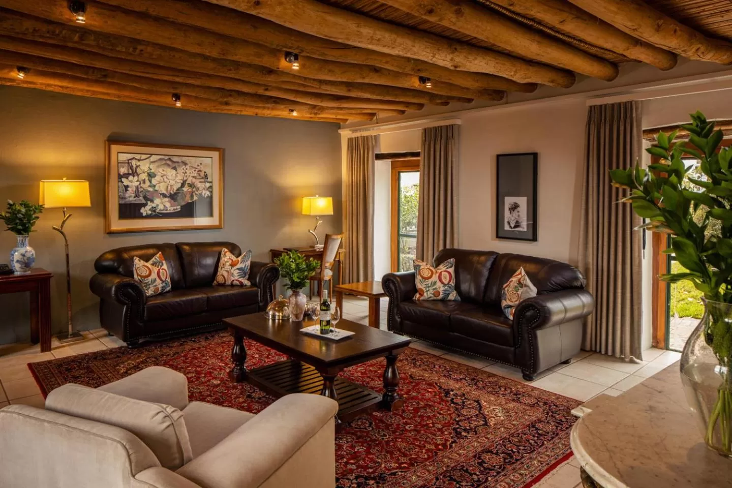 Seating area in Grande Roche Hotel