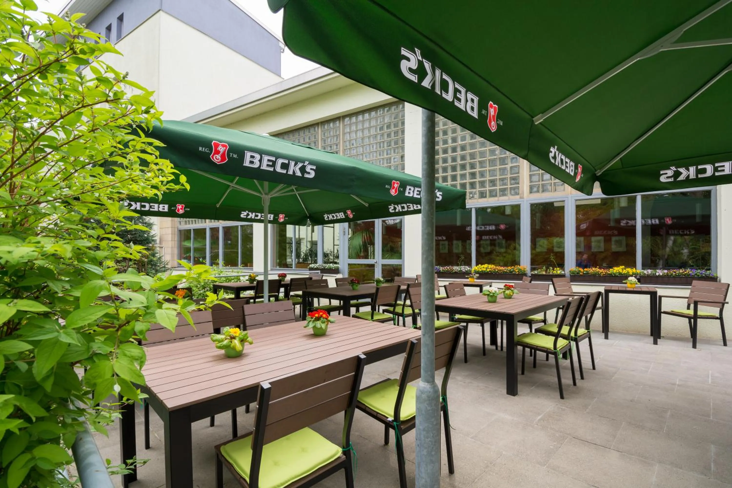 Patio in Familienhotel Citylight