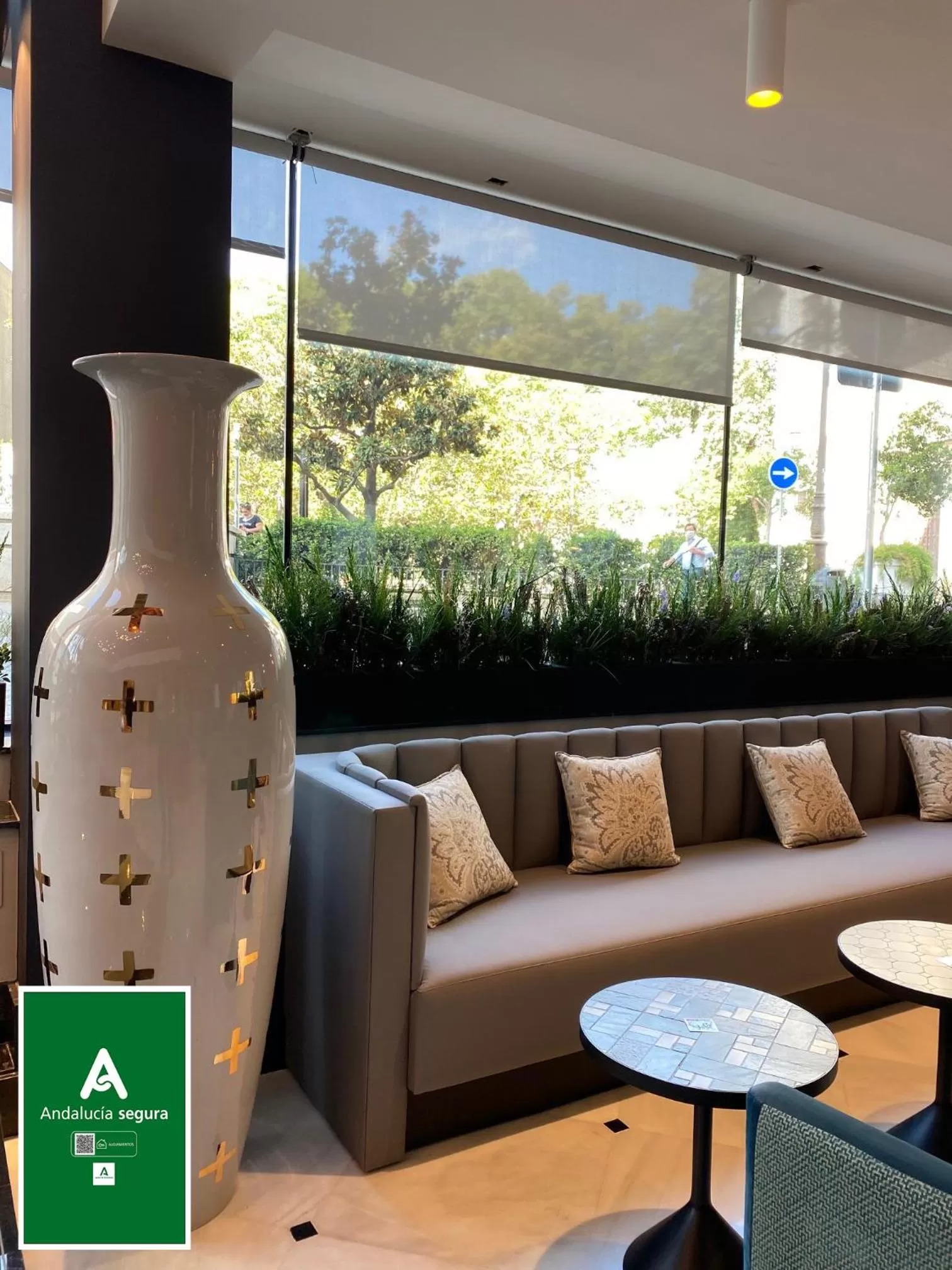 Lobby or reception in Hotel América Sevilla