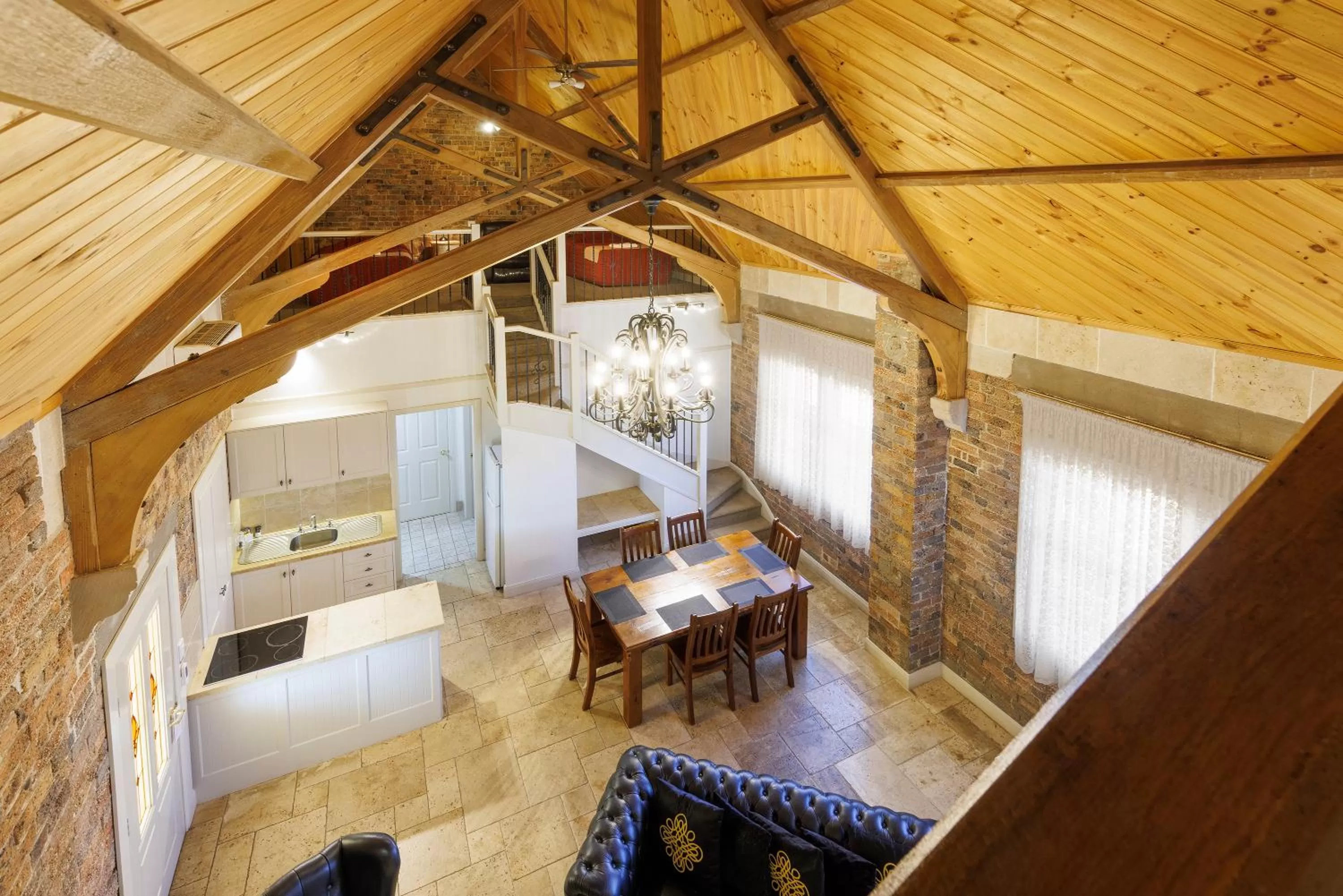 Living room in Black Gold Motel