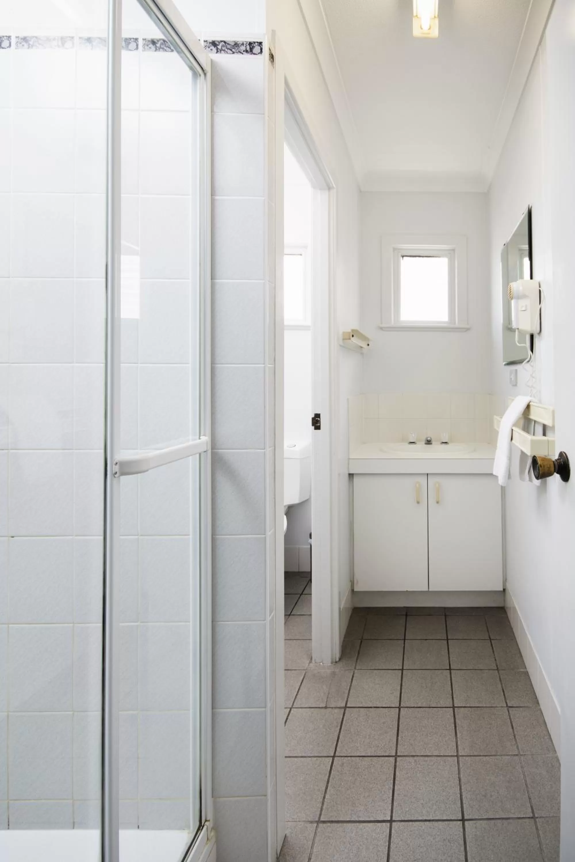 Bathroom in The Beach Motel Hervey Bay