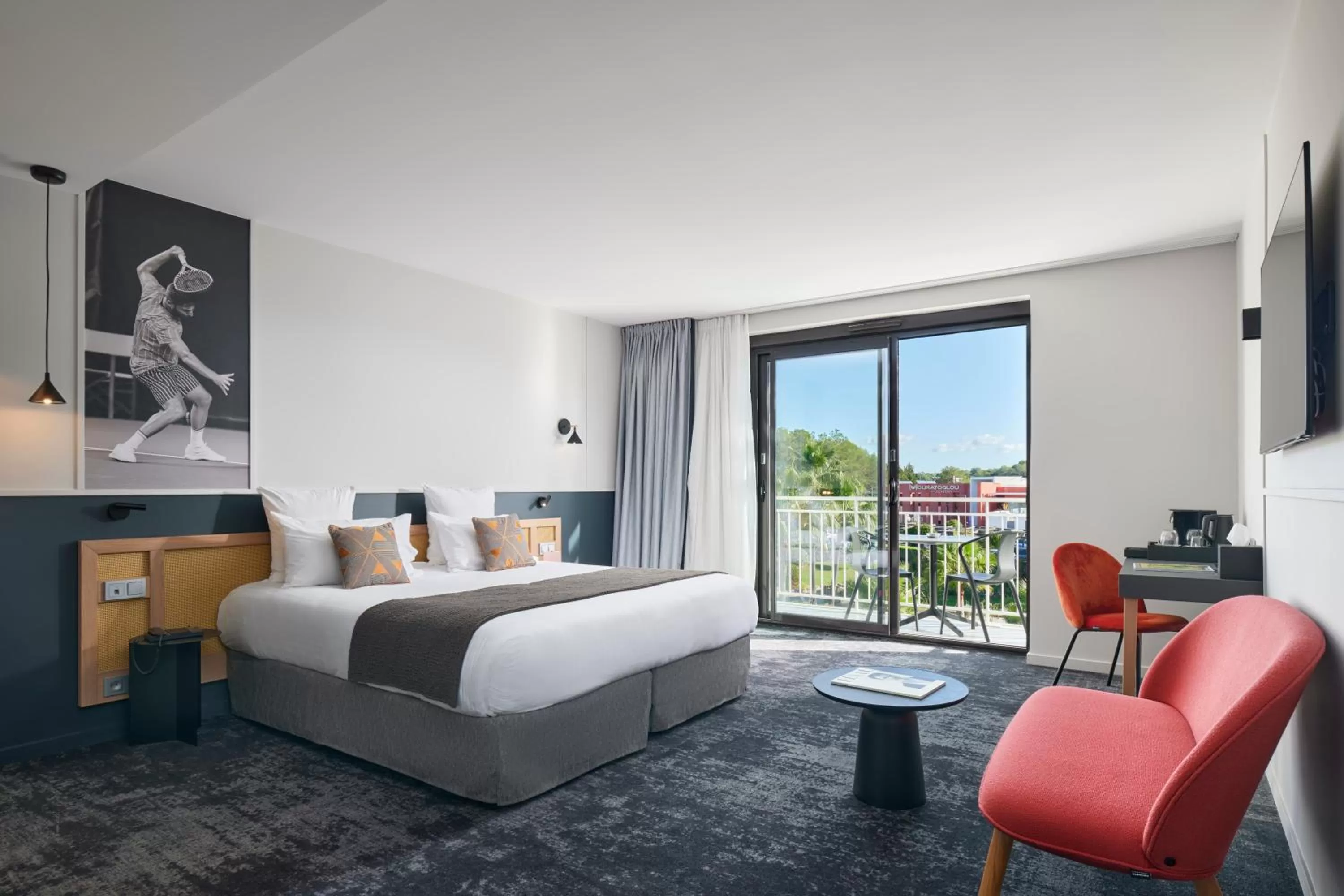 Bedroom, Bed in Mouratoglou Hotel & Resort