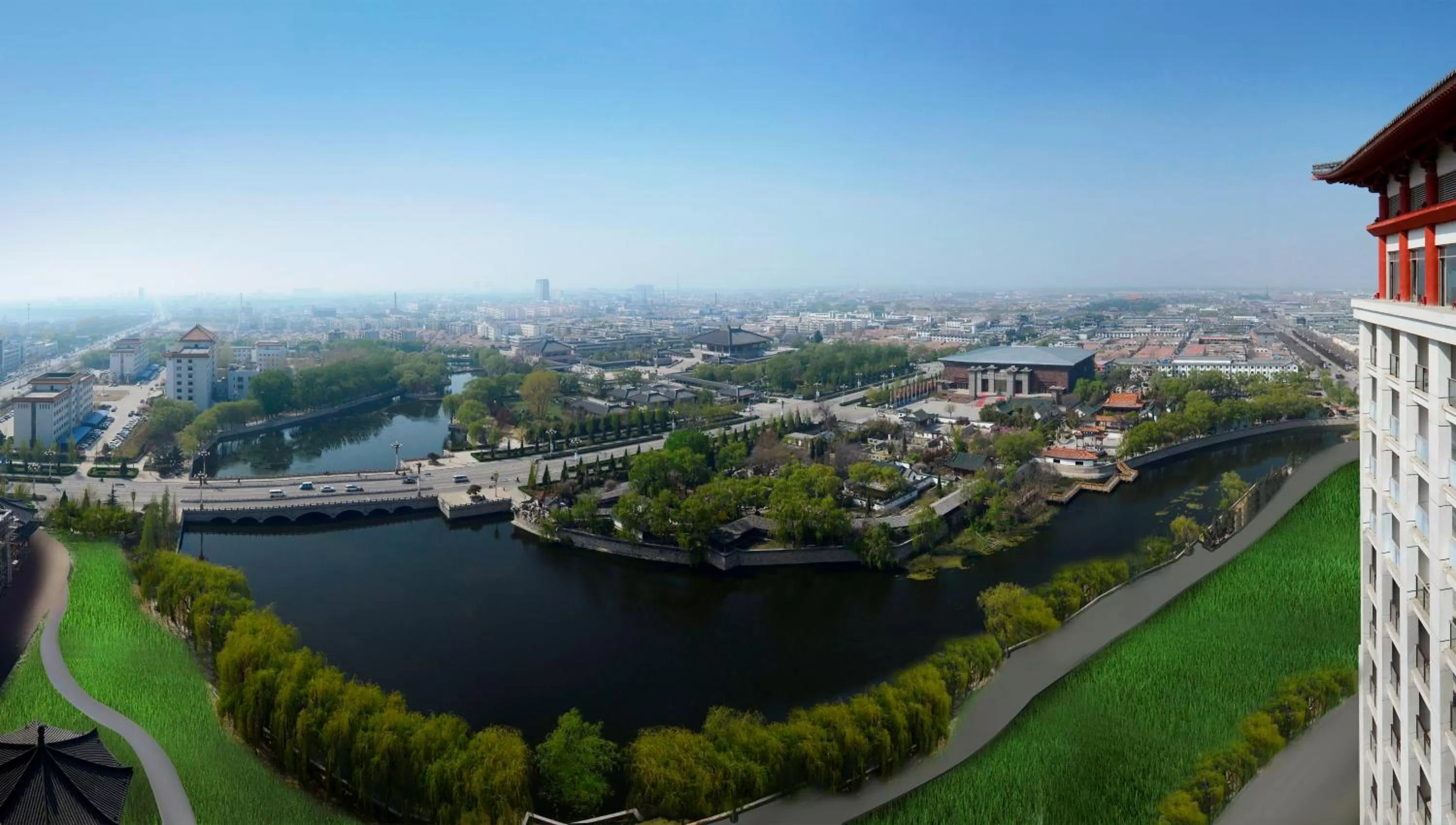 Bird's eye view in Shangri-La Qufu