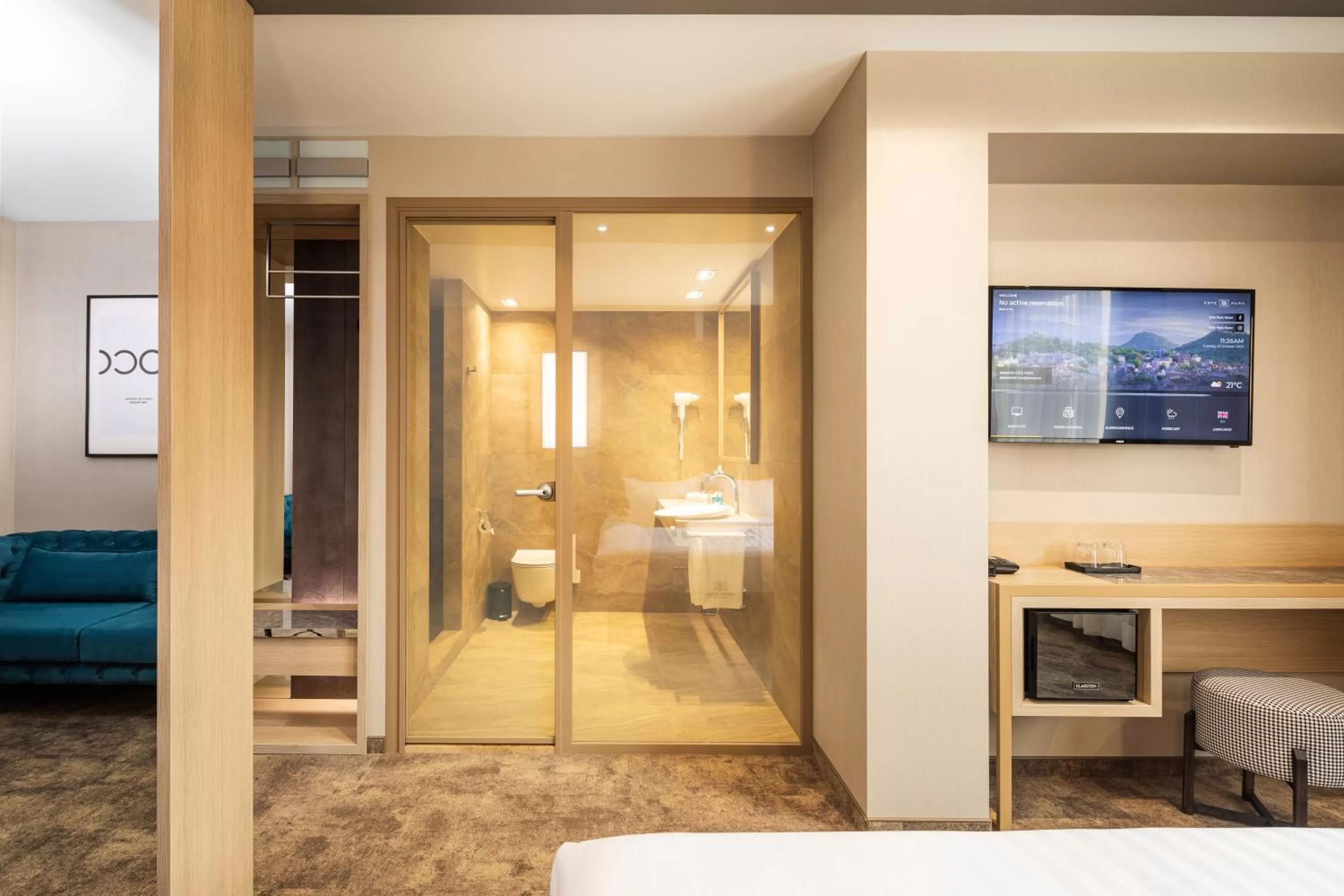 Bedroom in -- ESTE PARK HOTEL -- part of Urban Chic Luxury Design Hotels - Parking & Compliments - next to Shopping & Dining Mall Plovdiv