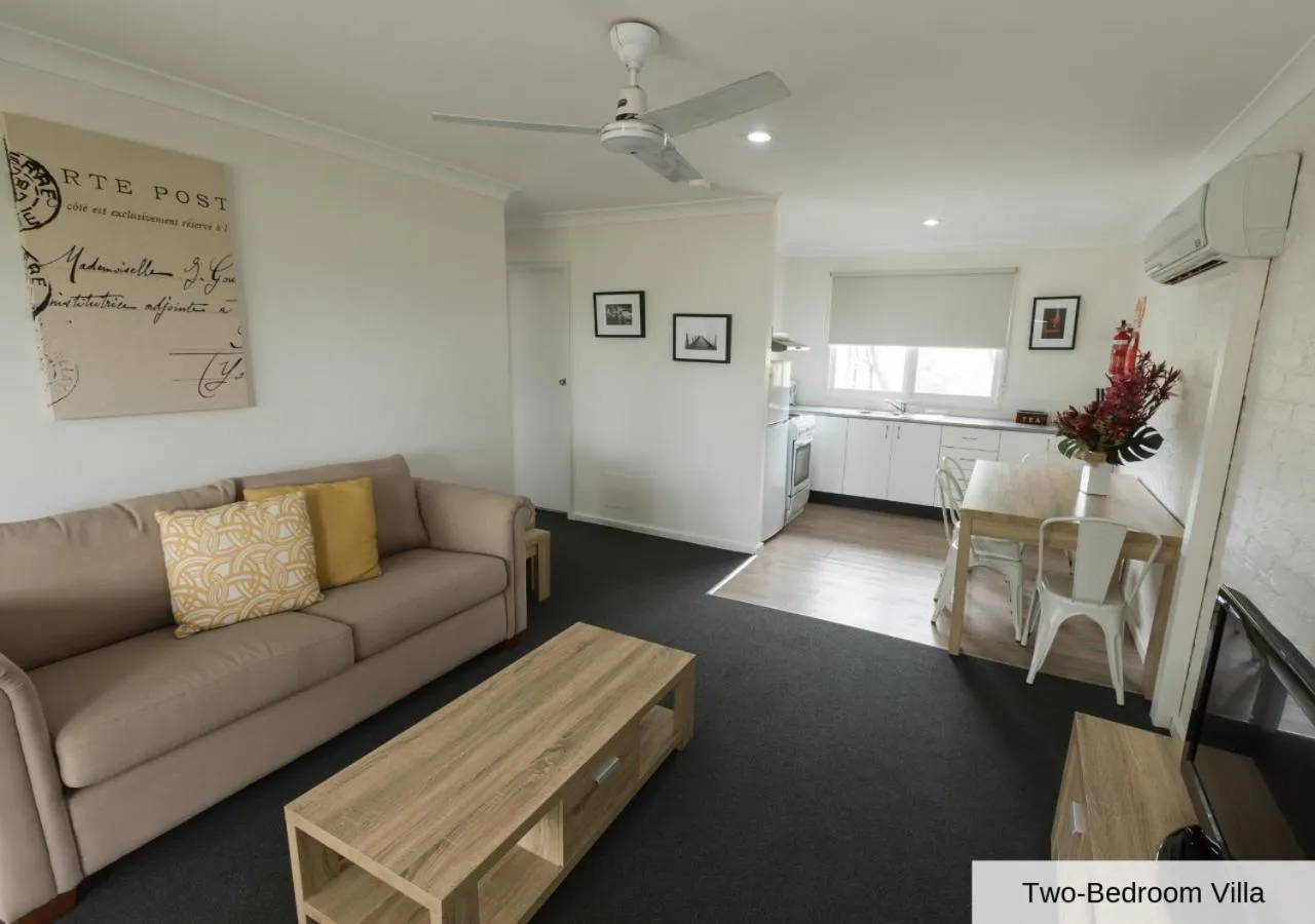 Living room in Pokolbin Village Estate
