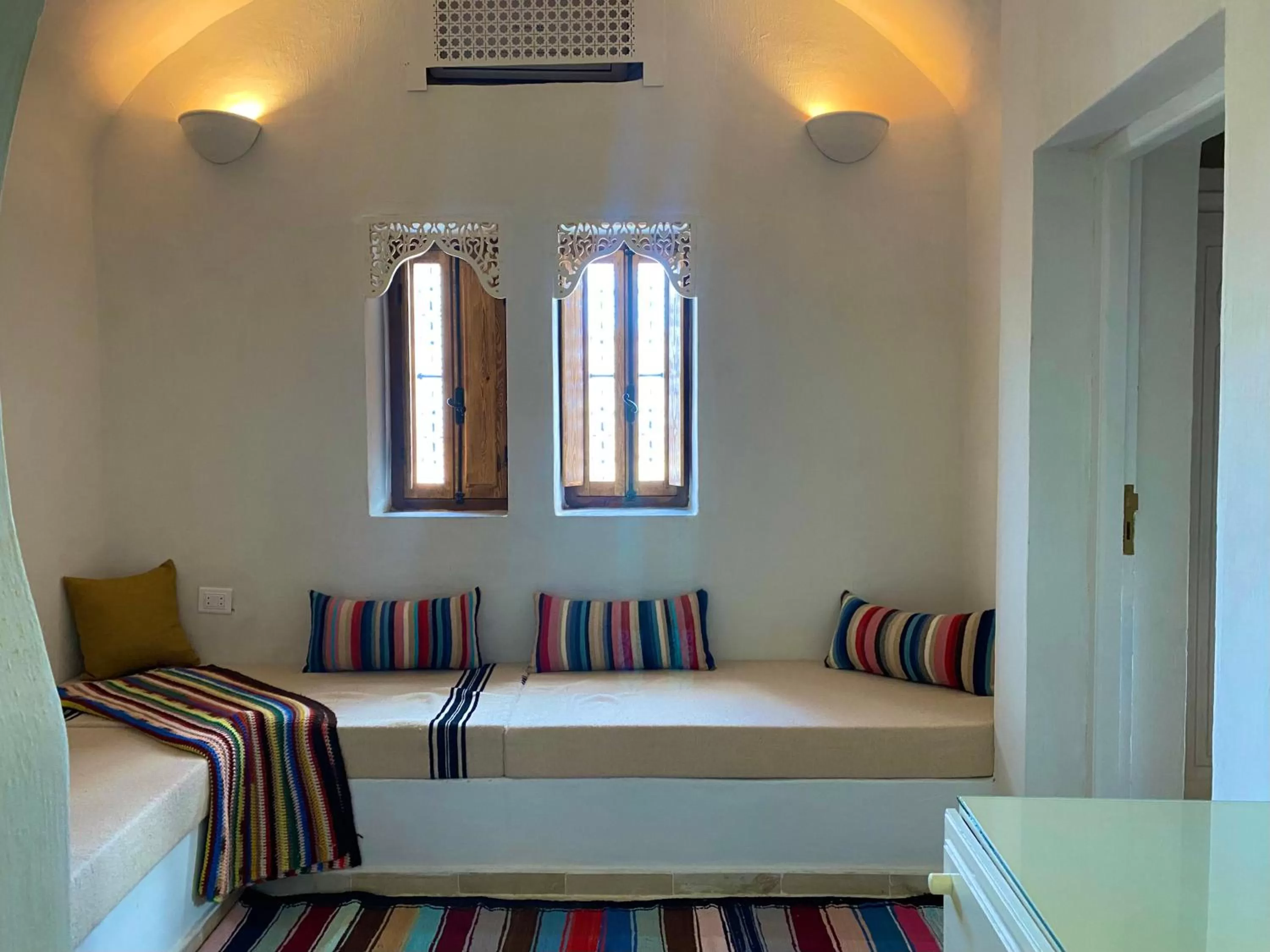 Seating area, Bed in Hôtel Djerba Authentique - Au centre de Midoun