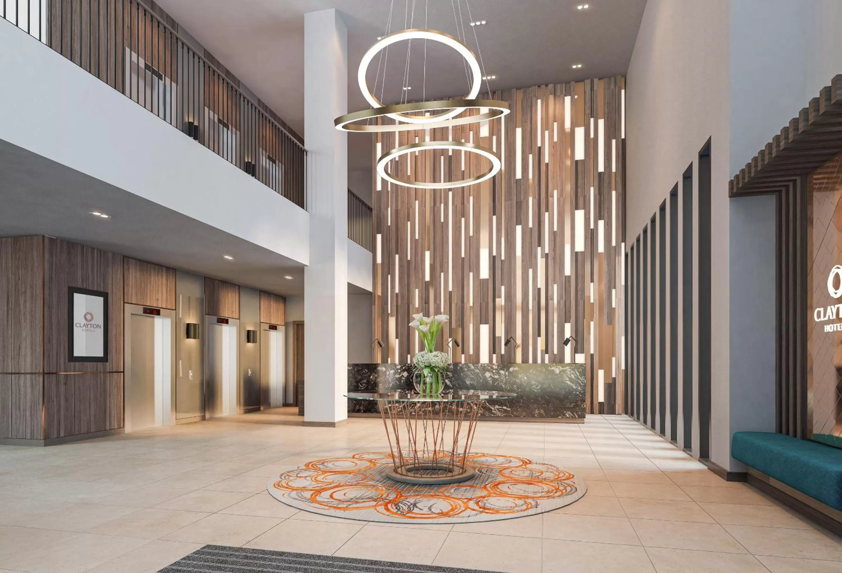 Lobby or reception in Clayton Hotel Manchester City Centre