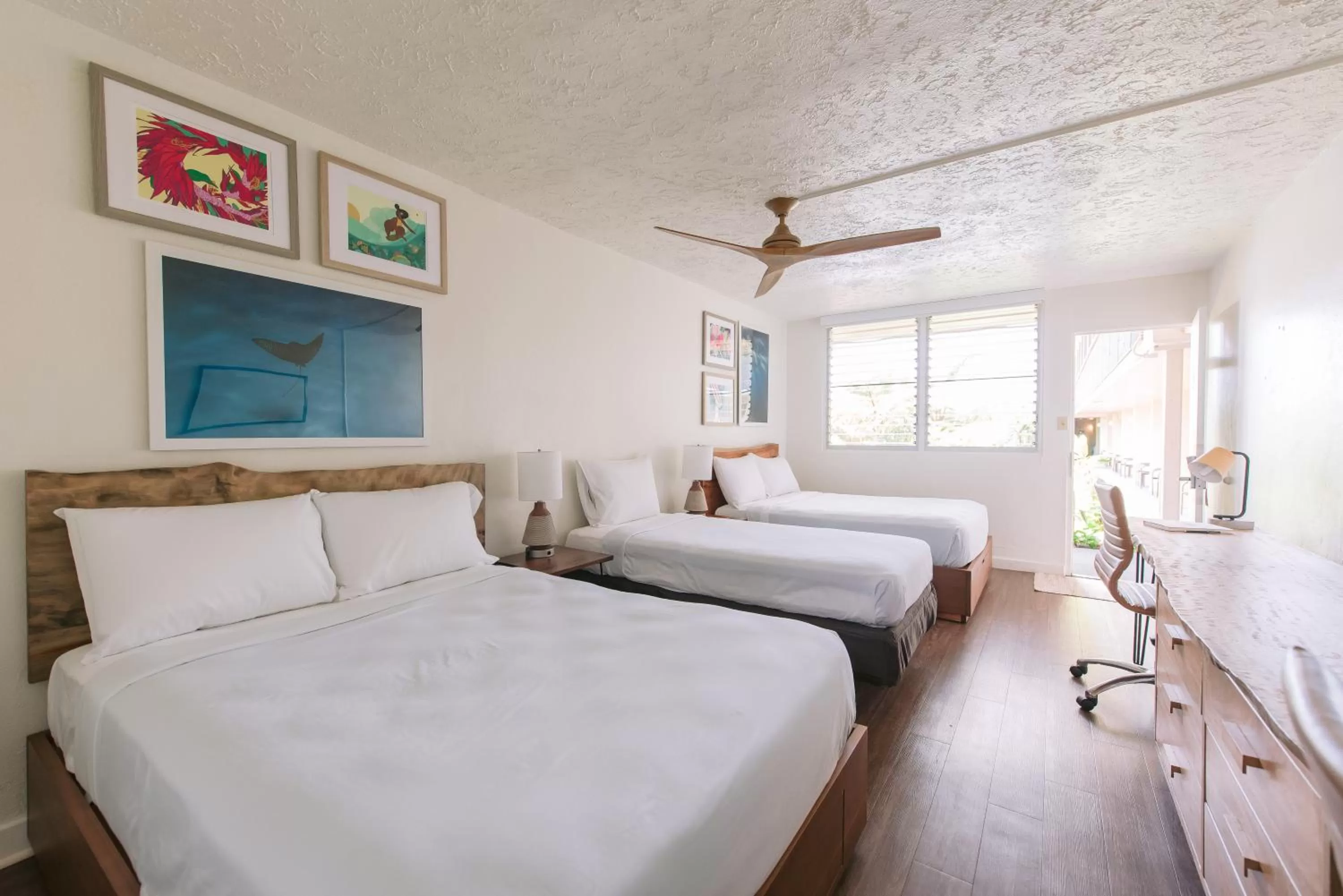 Bed in SCP Hilo Hotel