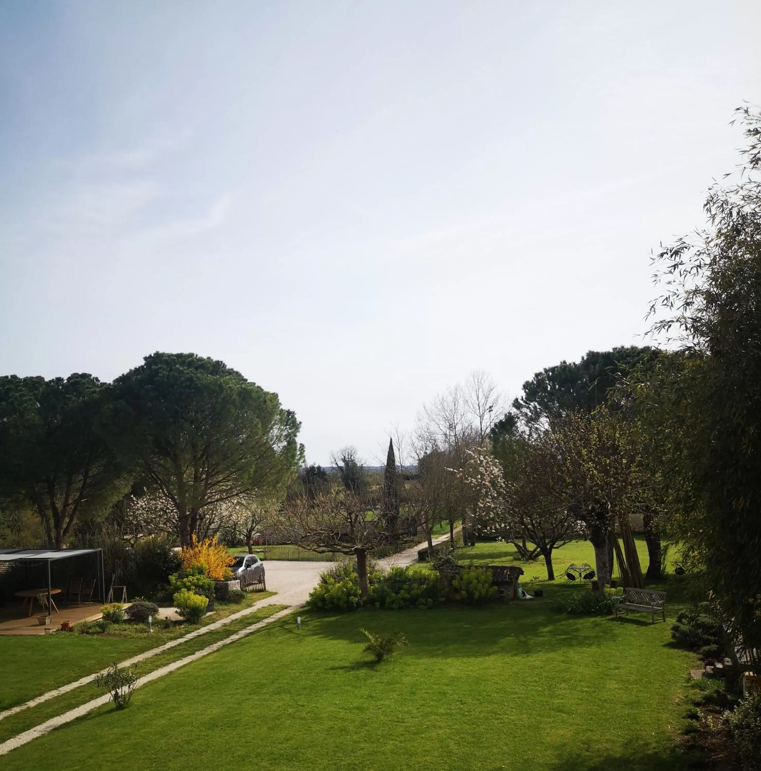 Garden view in La Burie