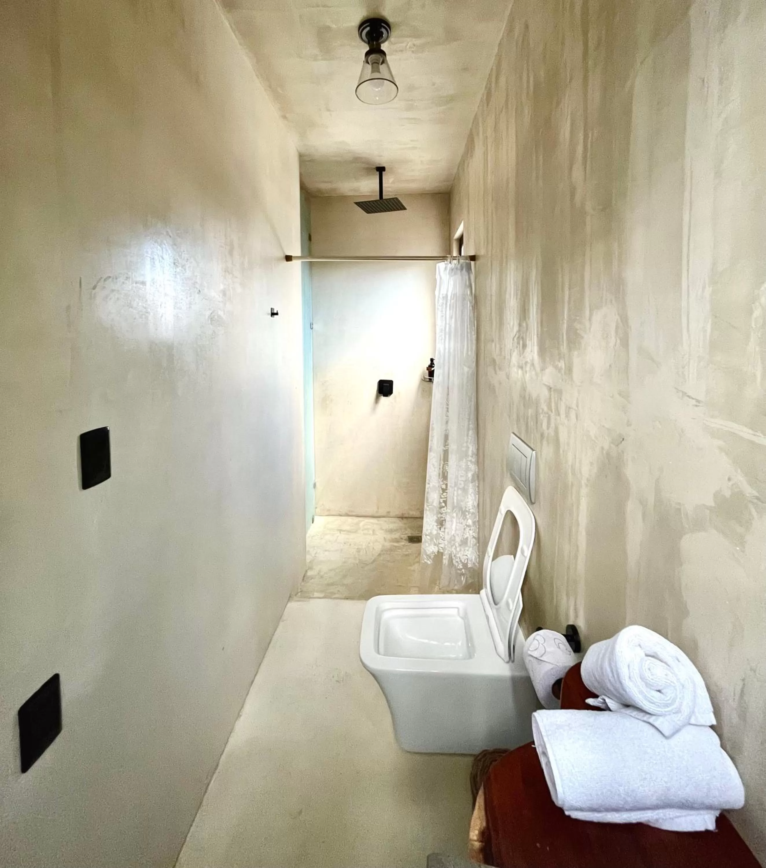 Shower in Pacha Tulum Boutique Hotel