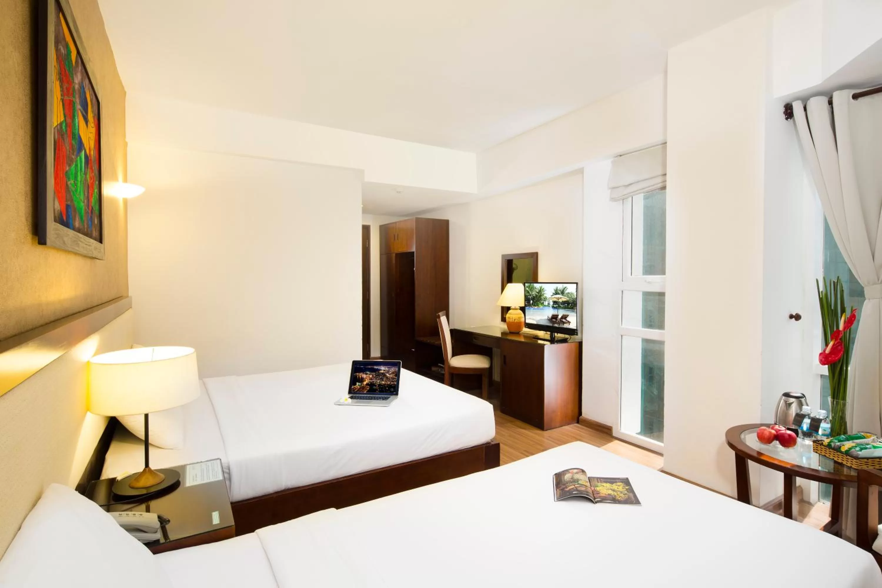 Bed in Starlet Hotel