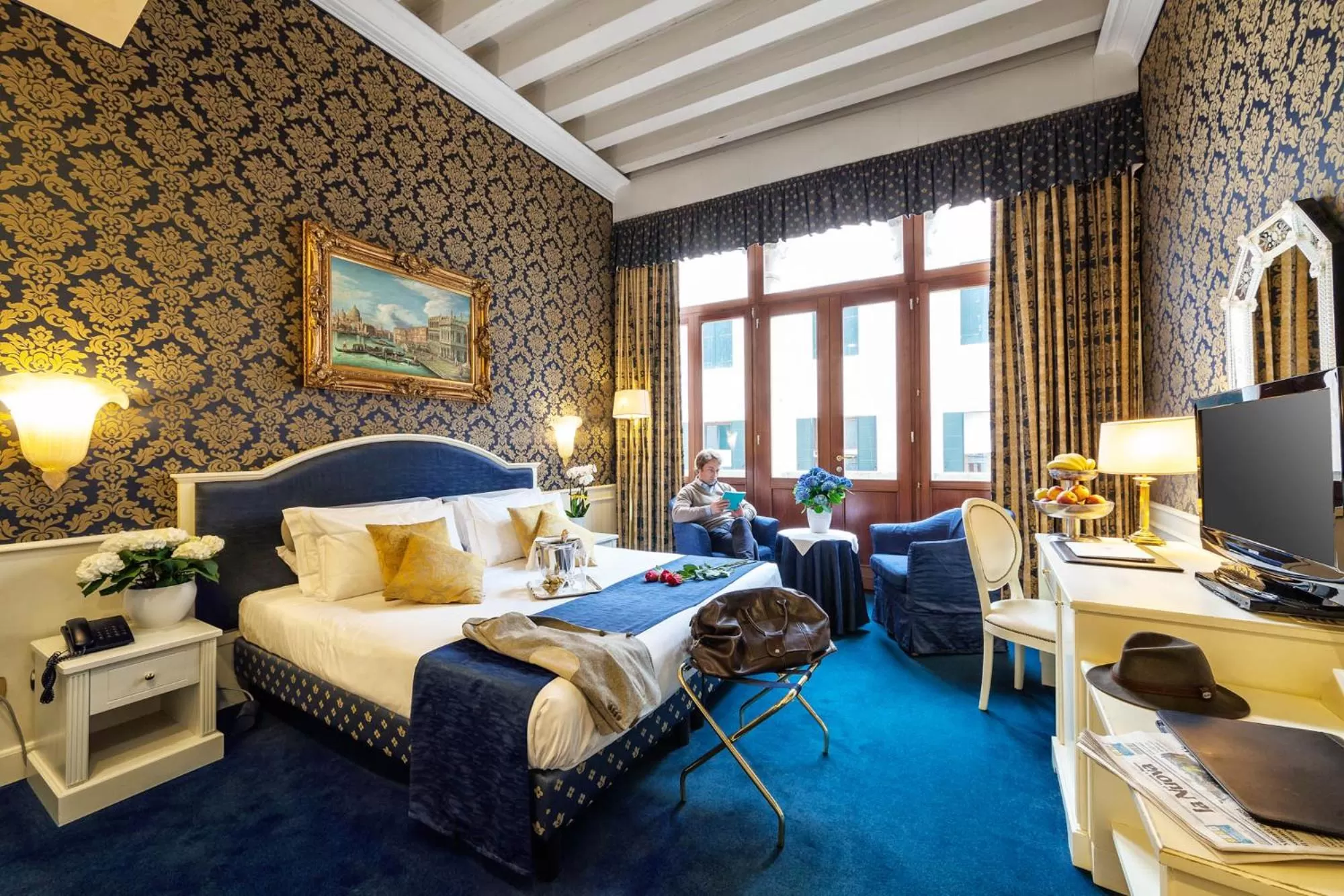 Bed in Duodo Palace Hotel