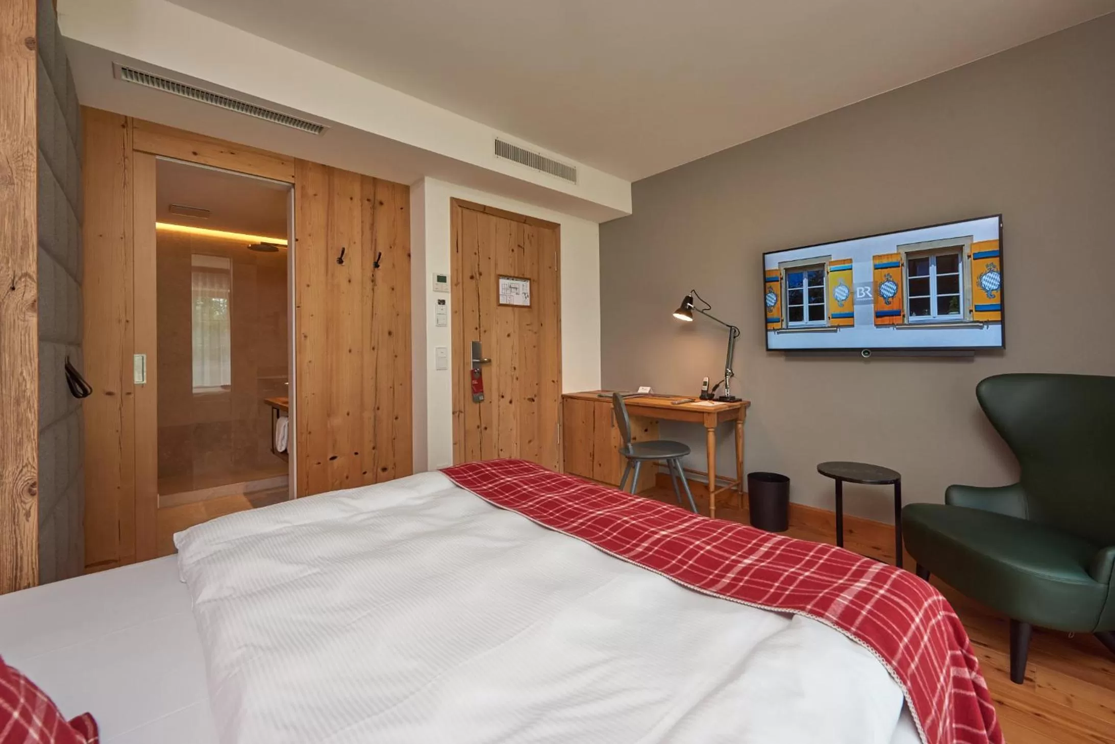 Bed in Das Achental Resort