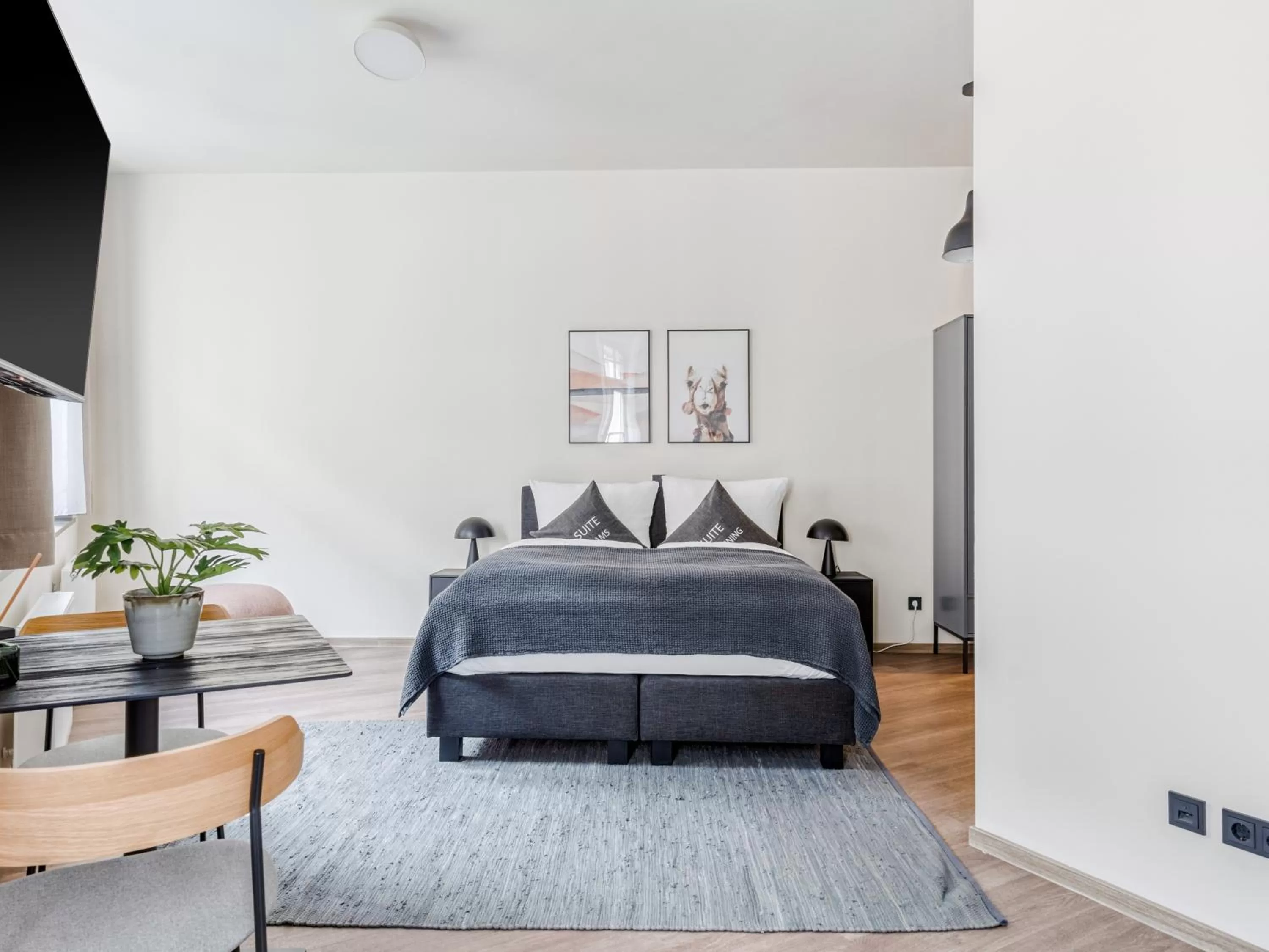 Bed in Limehome Leipzig Oelßner's Hof