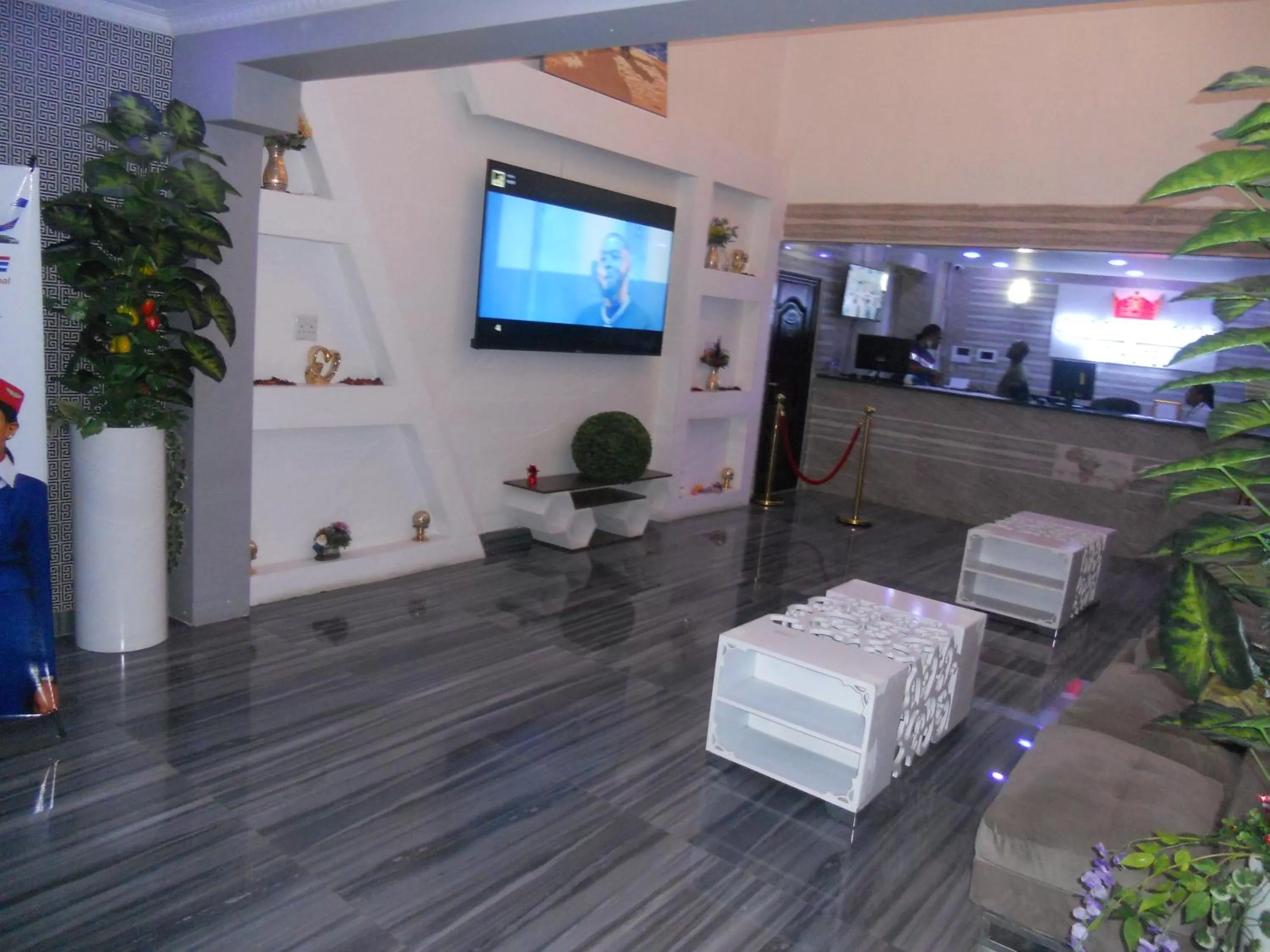 Communal lounge/ TV room in Gold Crown International Hotel Johannesburg