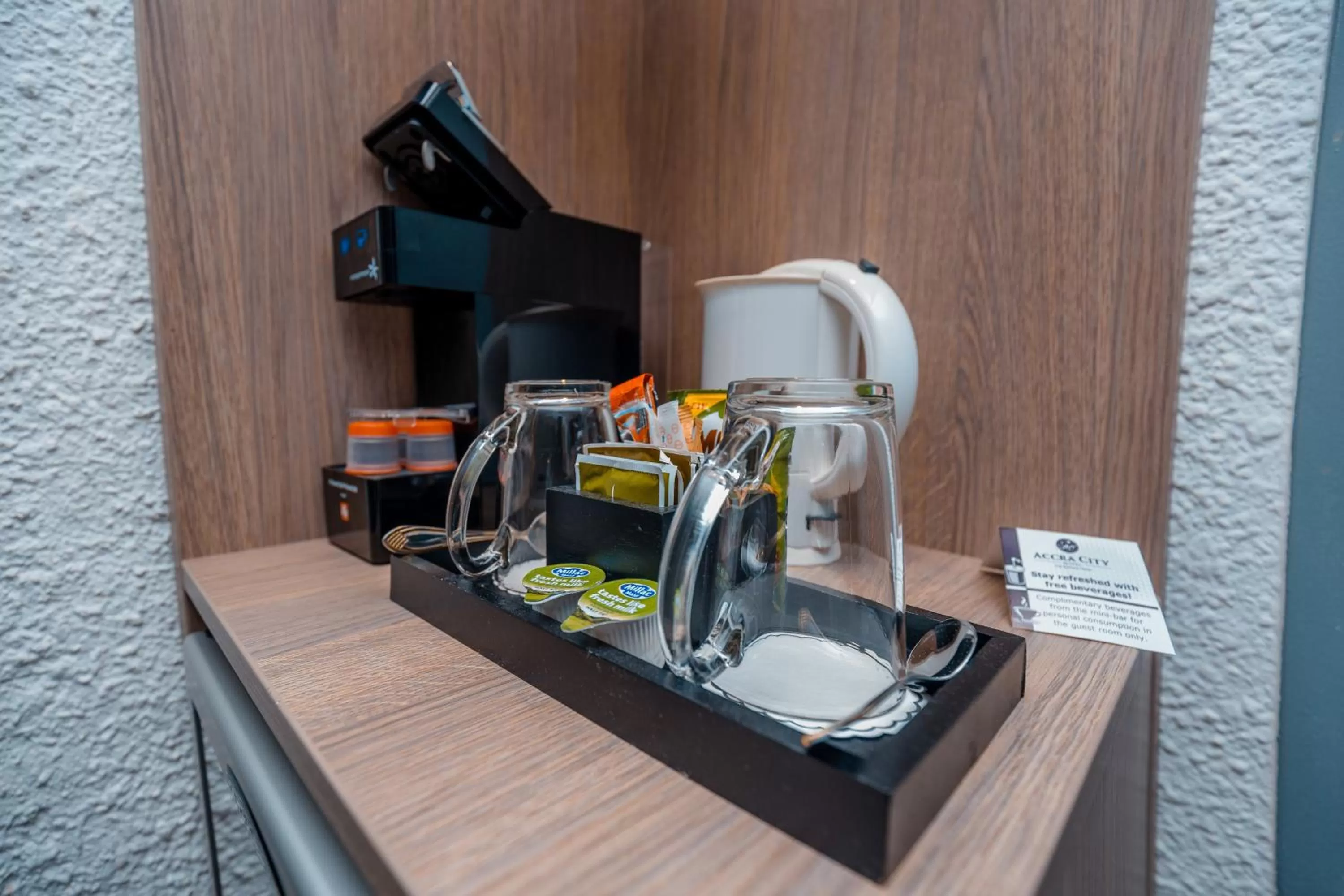 Coffee/tea facilities in Accra City Hotel