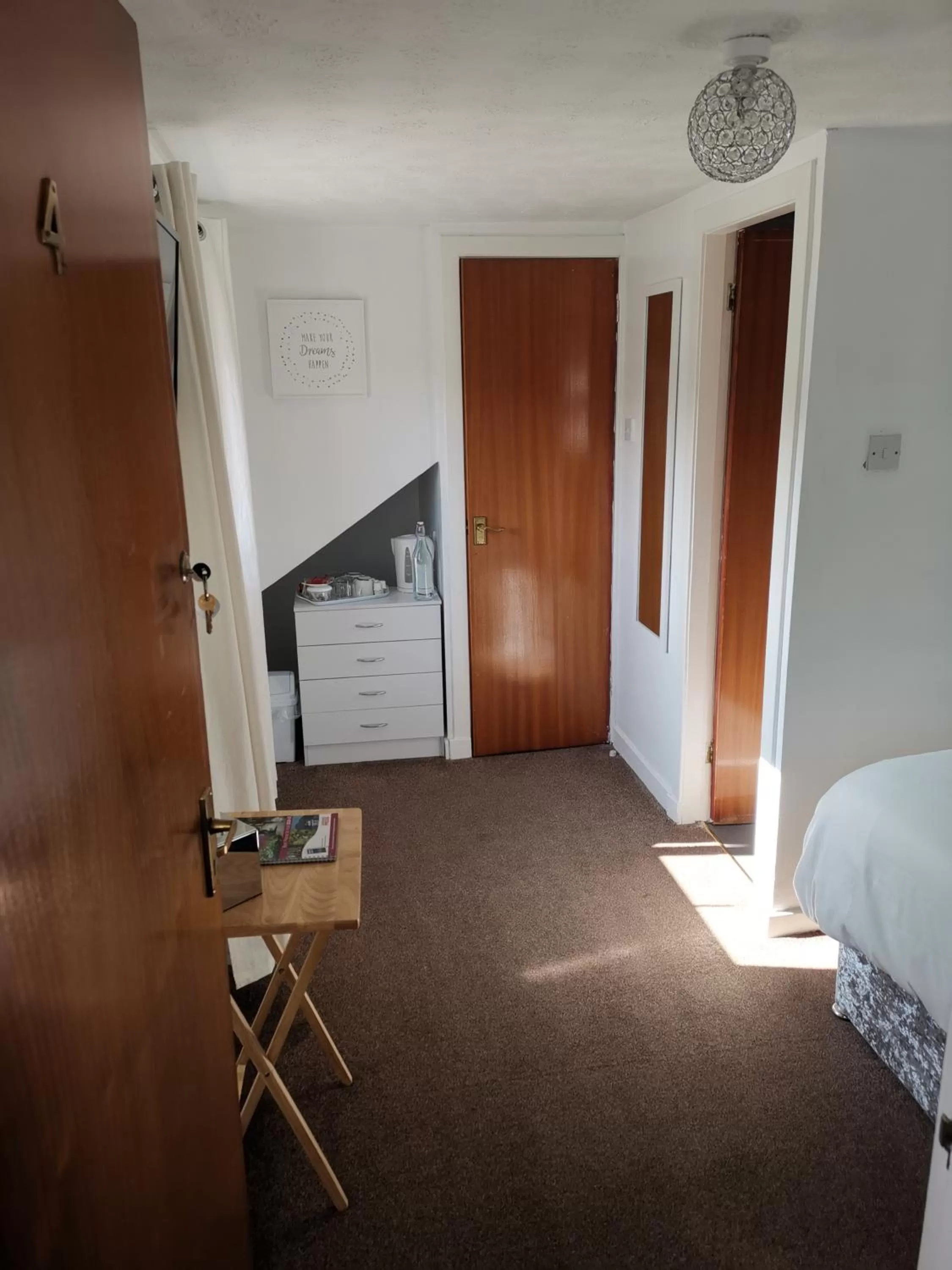 Bedroom, Bed in Glenfern Guest House and a separate Cottage with its own private hot tub