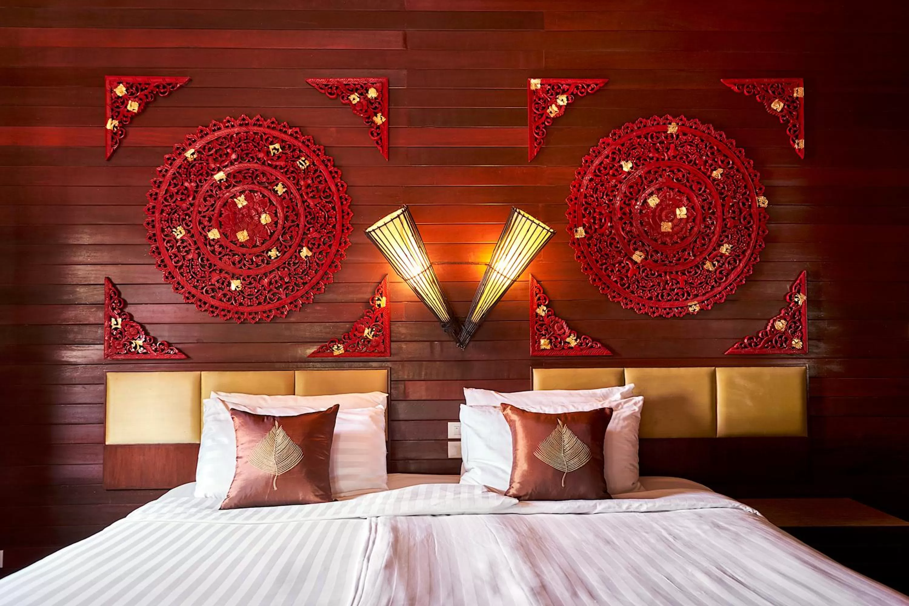 Bed in Ruenkanok Thaihouse Resort