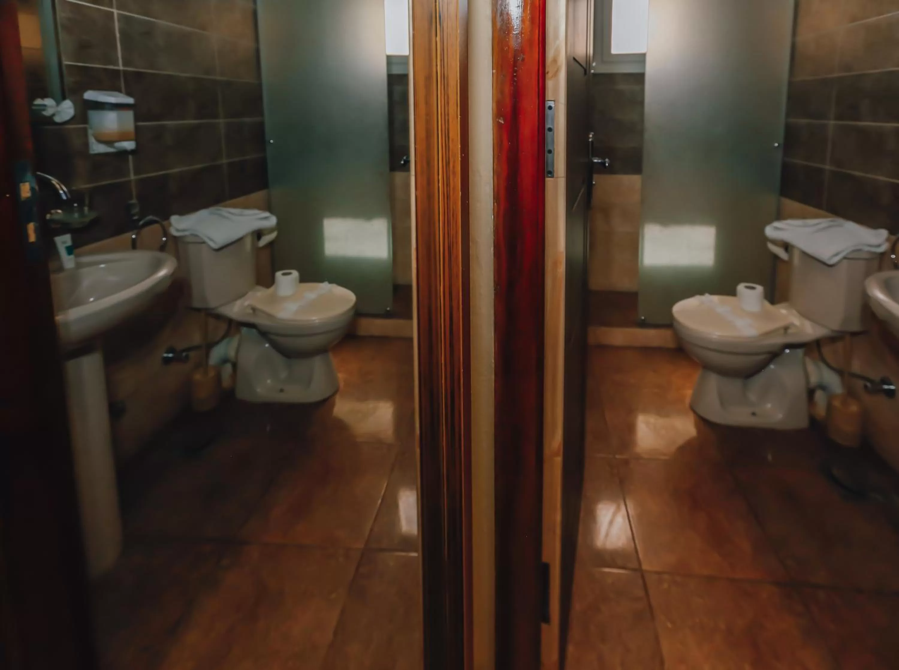 Shower, Bathroom in King Cheops Inn - Pyramid View