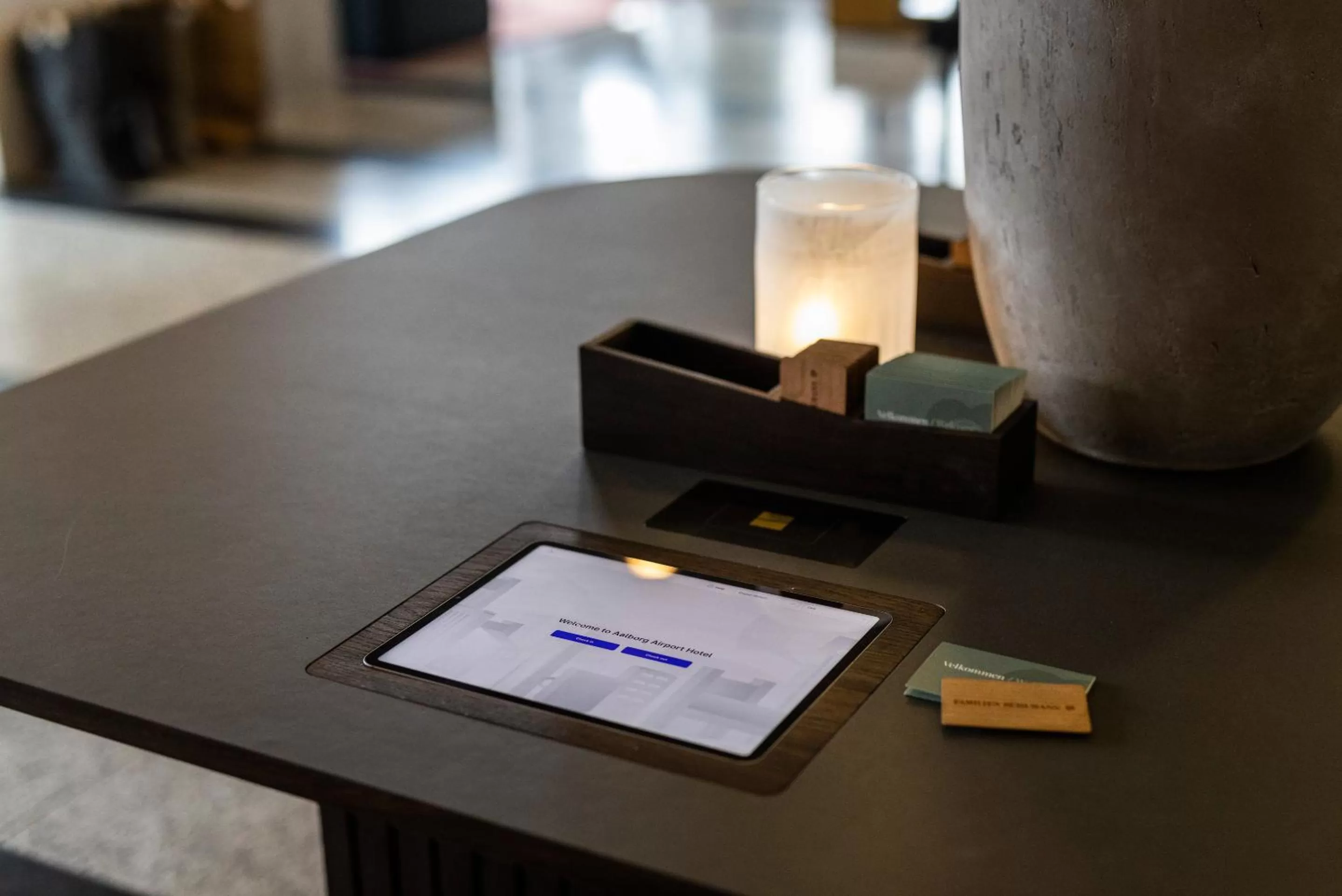 Lobby or reception in Aalborg Airport Hotel