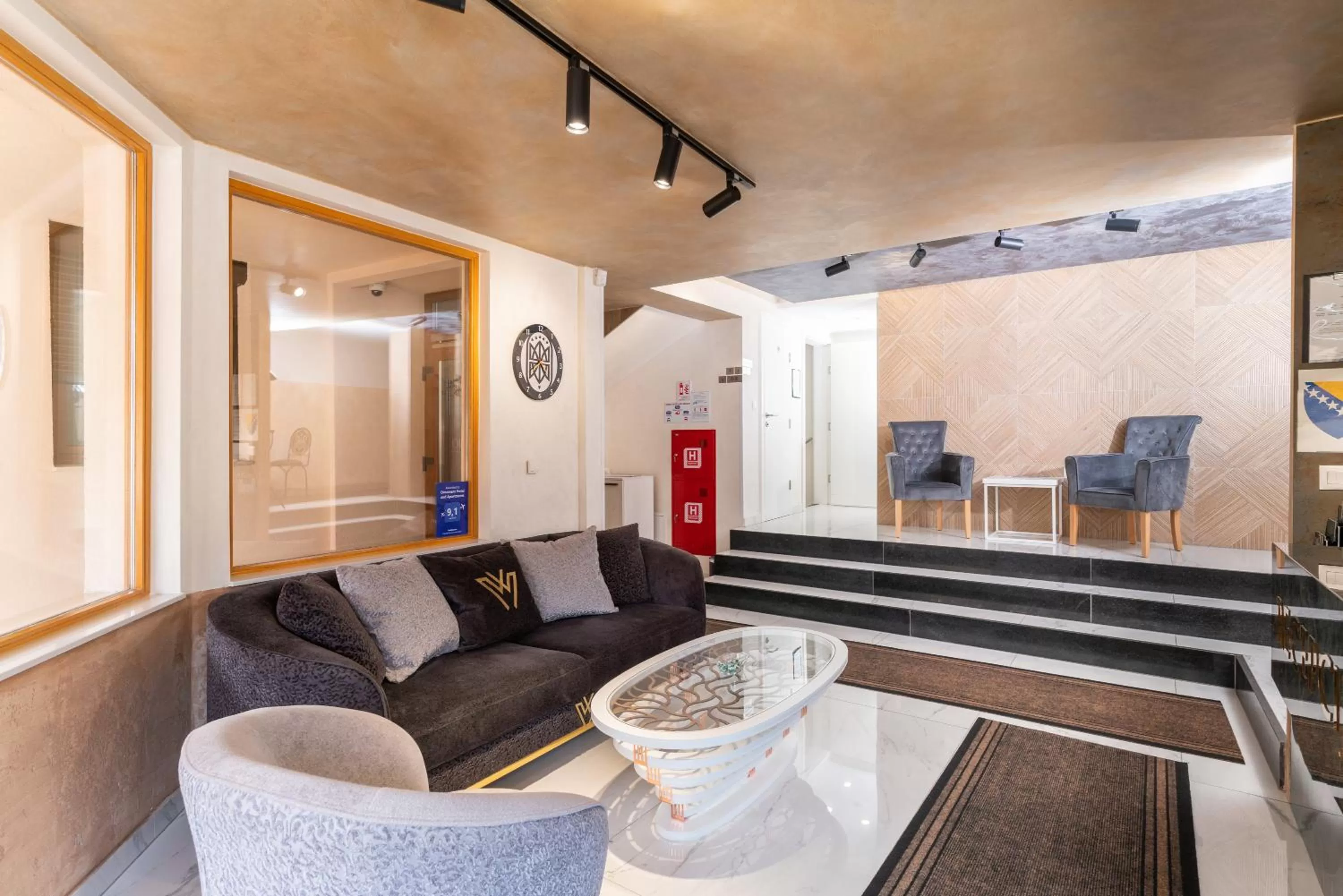 Seating area in Ornament Hotel and Apartments