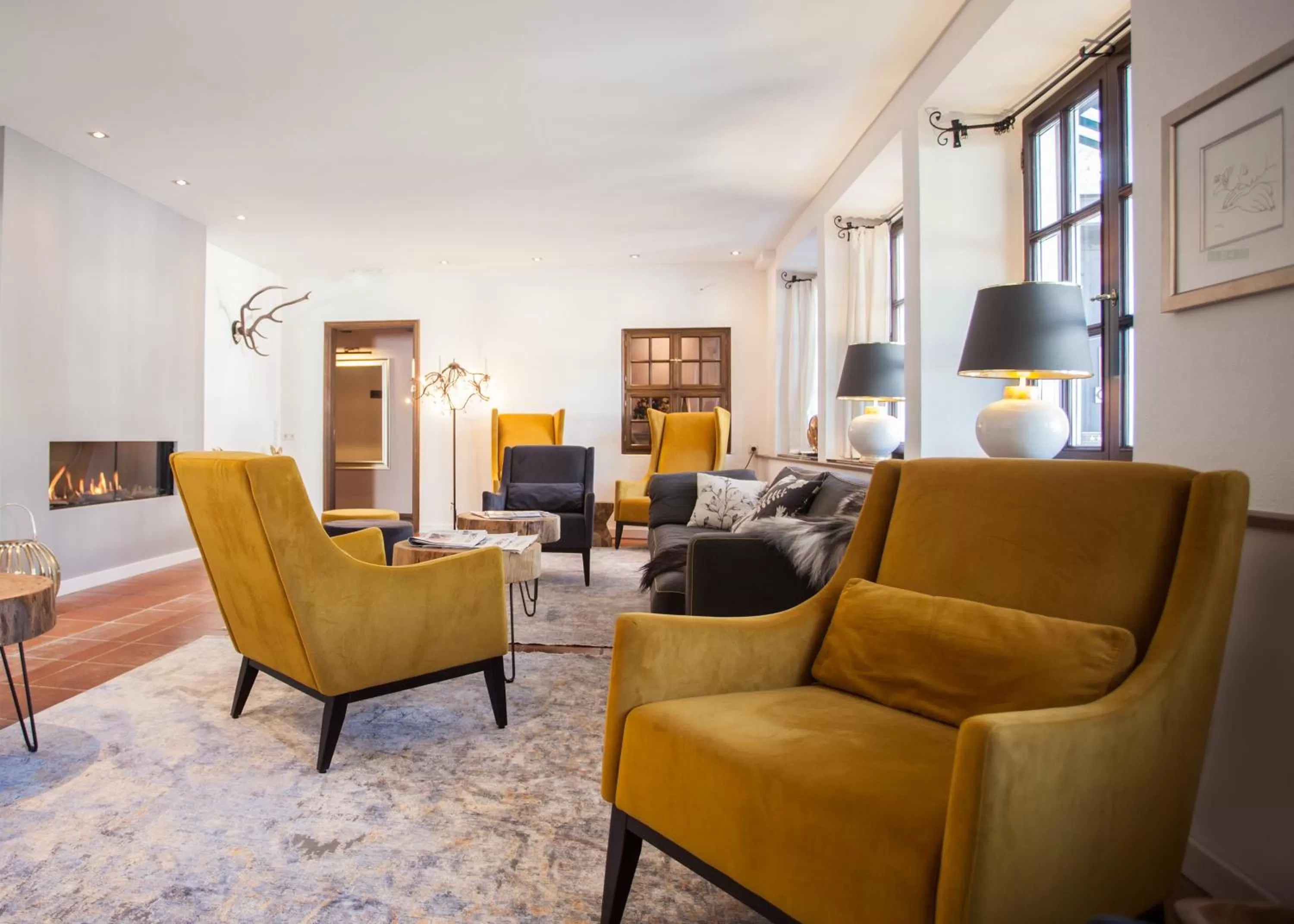 Communal lounge/ TV room in Boutique-Hotel Weigels Bergfreiheit