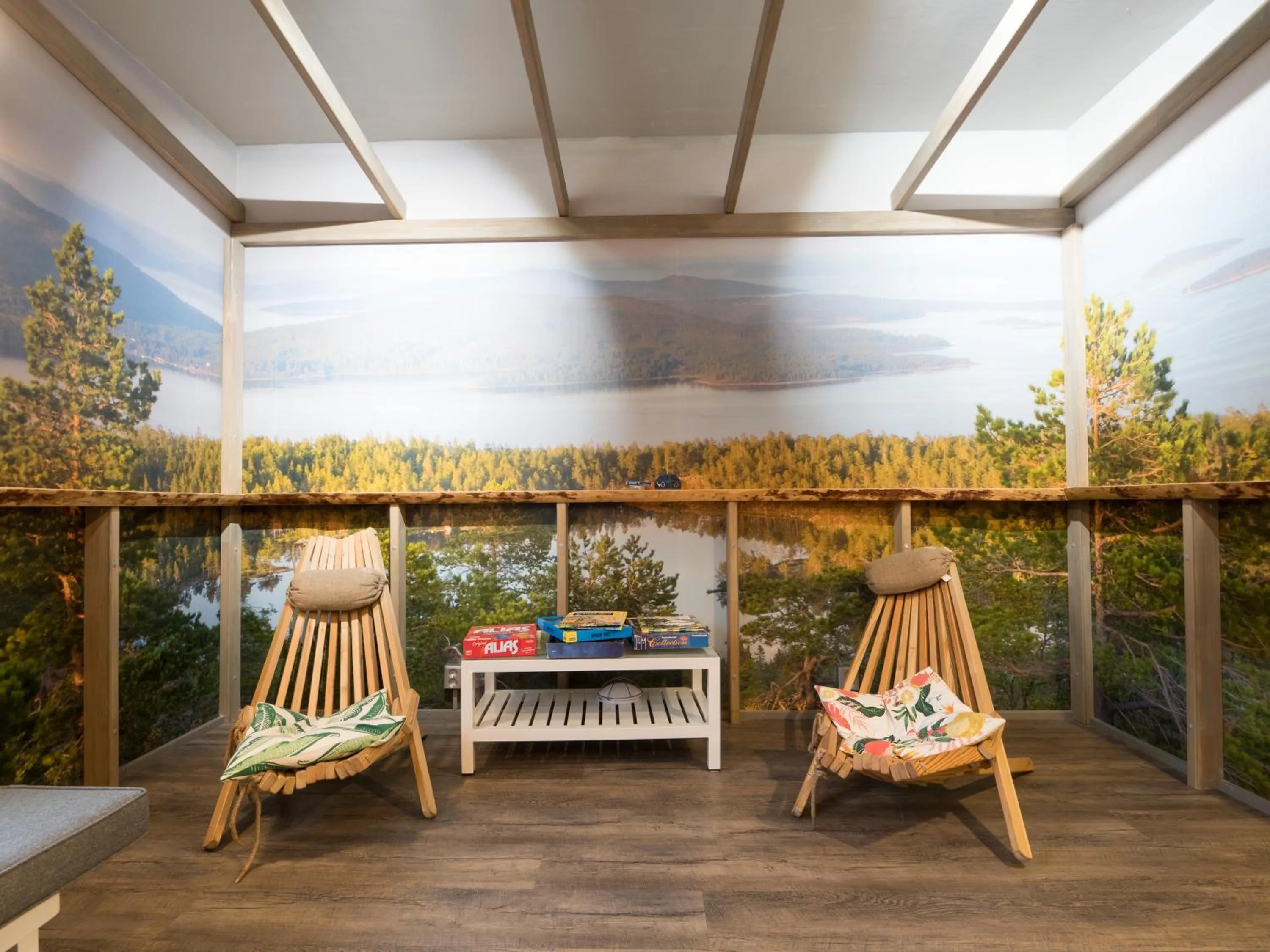 Seating area in Eurohostel