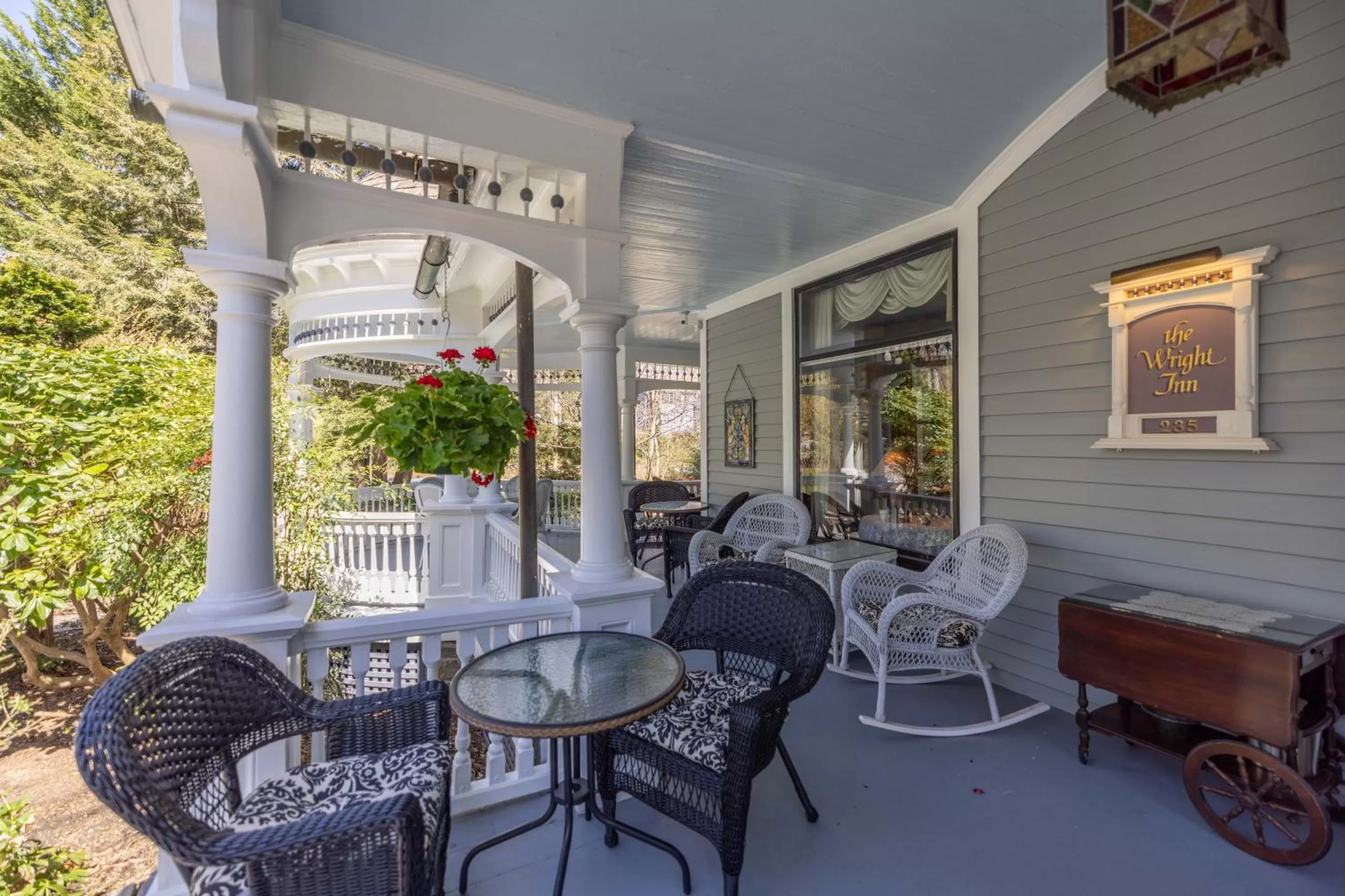 Patio in The 1899 Wright Inn & Carriage House