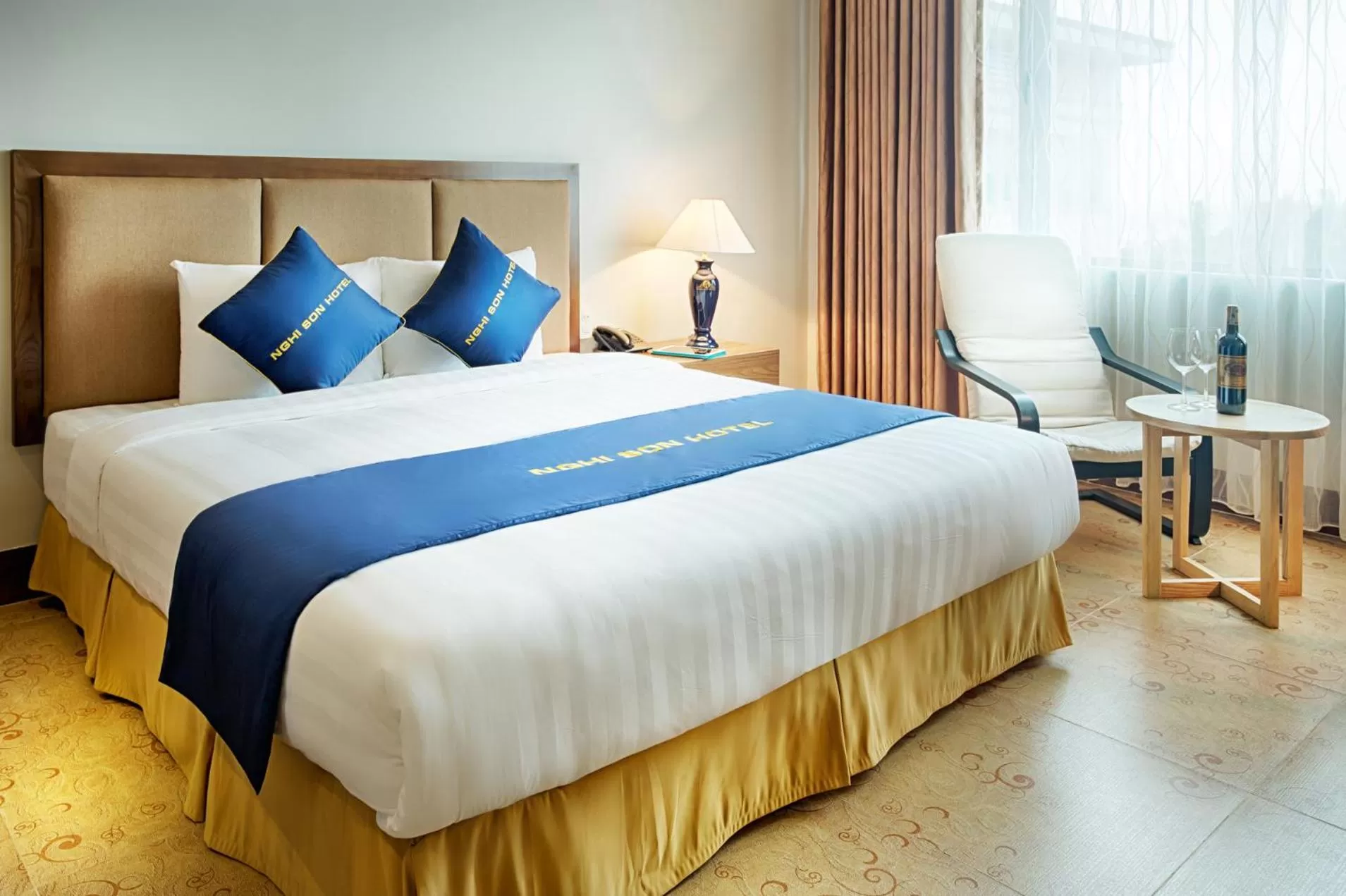 Bed in Nghi Son Hotel