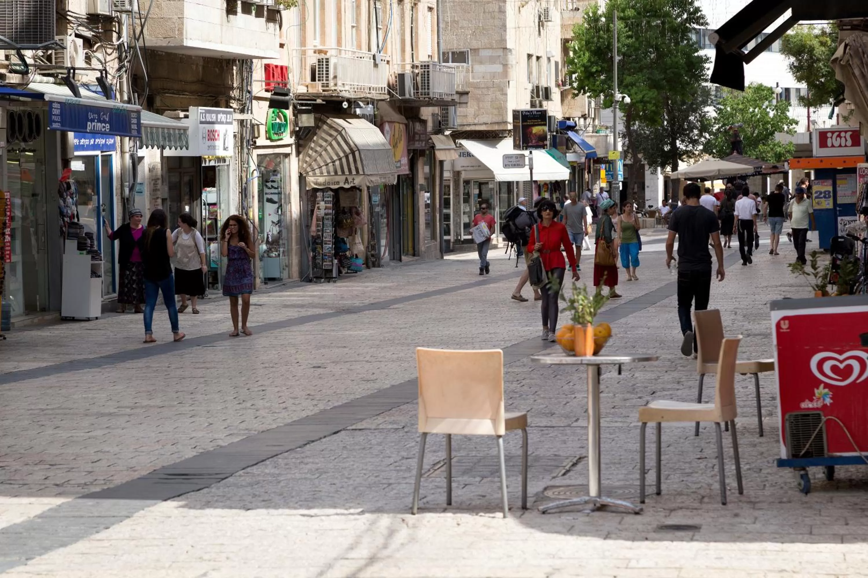 Street view in Ben Hillel Boutique Hotel