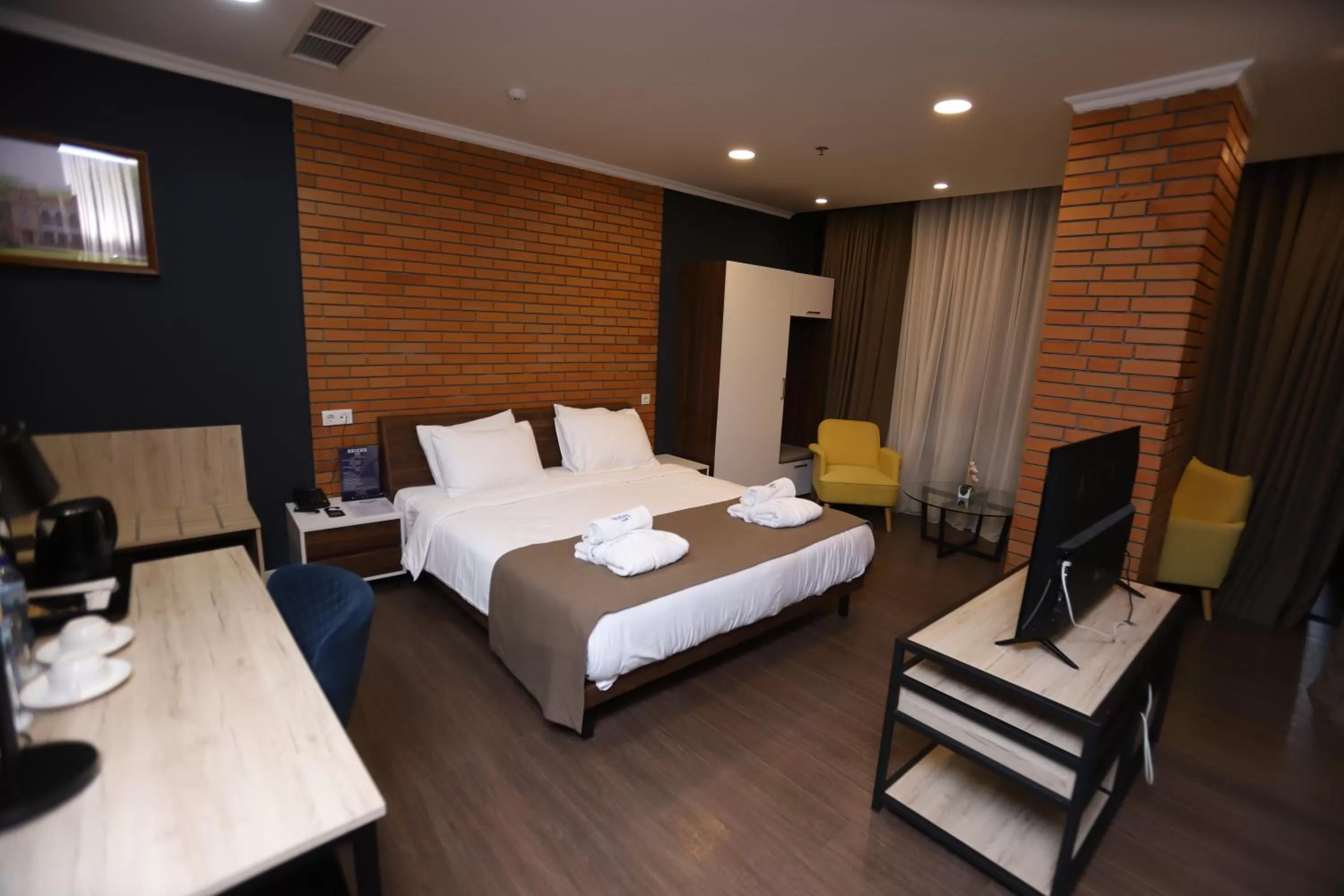 Photo of the whole room, Bed in Bricks Hotel Tbilisi