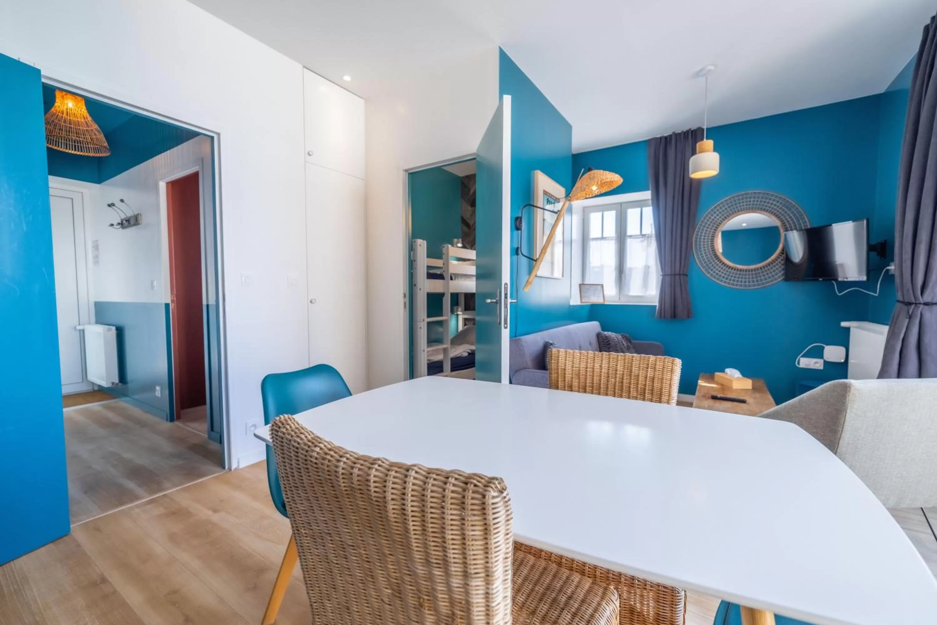 Bed in Logis Hôtel Ker Mor