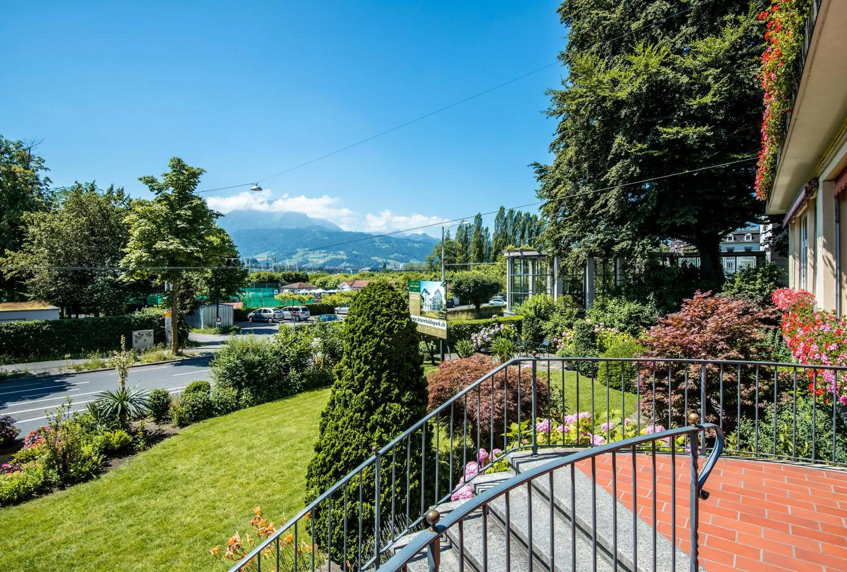 Patio in Grand Hotel Europe