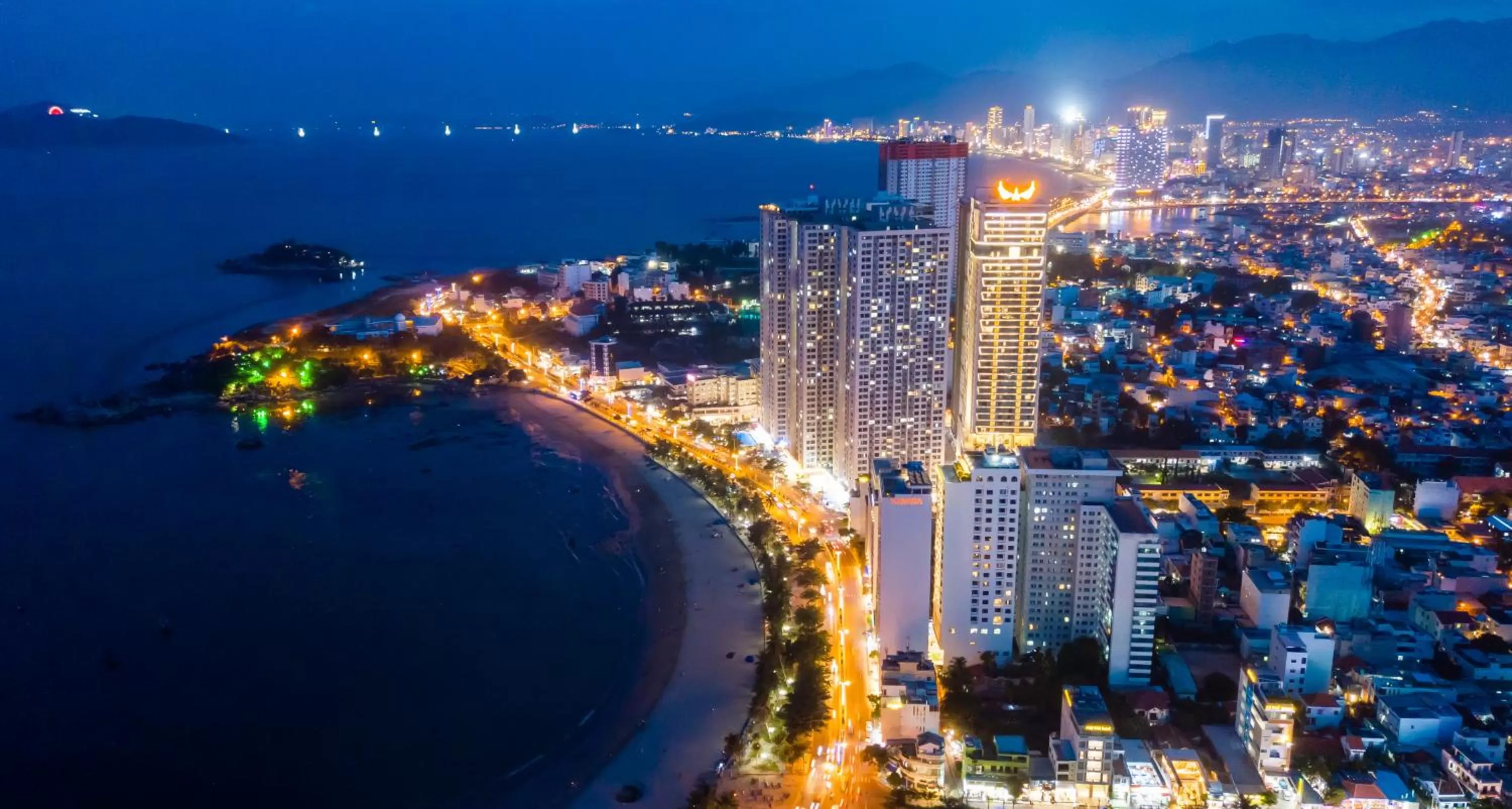 Bird's eye view in Muong Thanh Luxury Vien Trieu Nha Trang