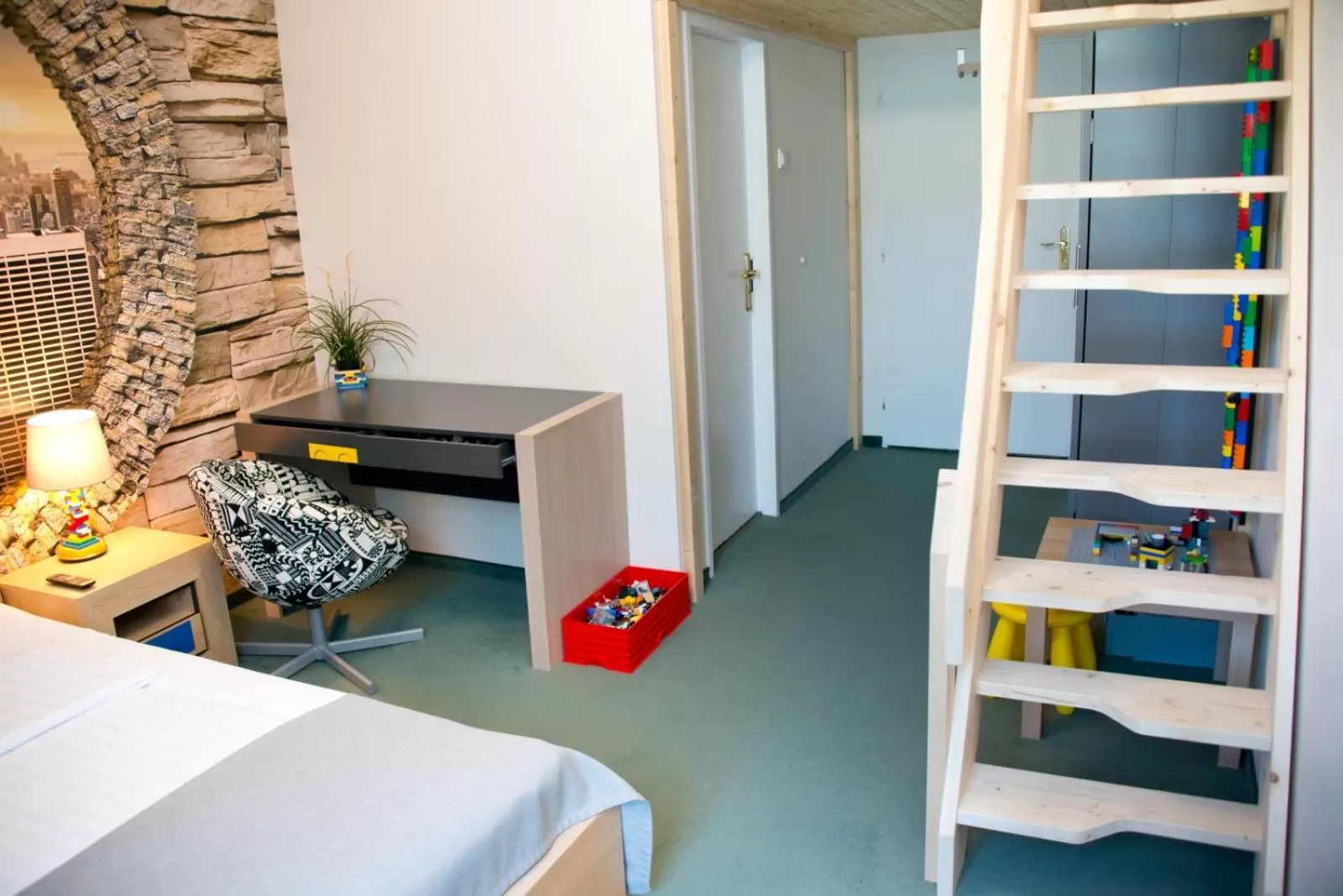 Bed in Hotel a Museum of Bricks