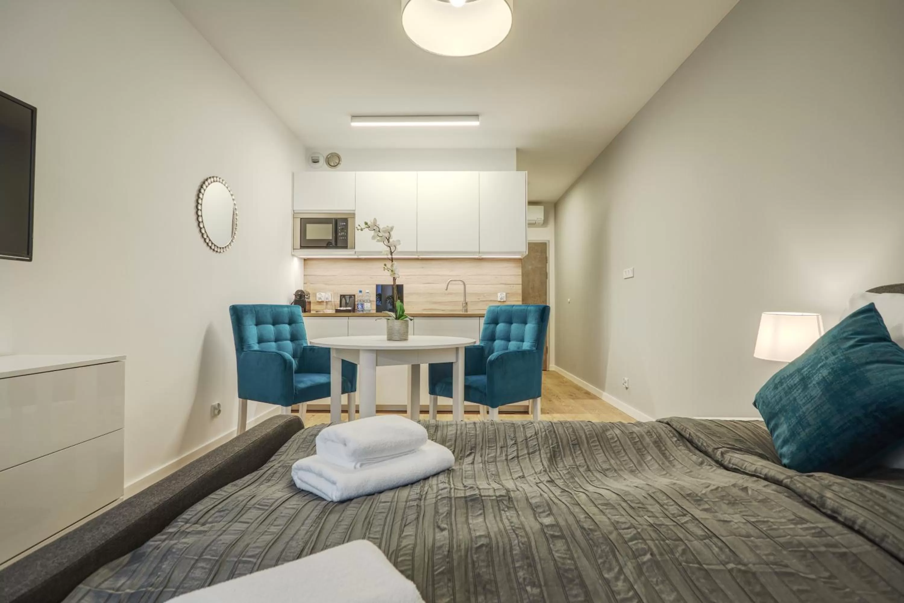 Coffee/tea facilities, Bed in RAJSKA 3 by PI Apartments