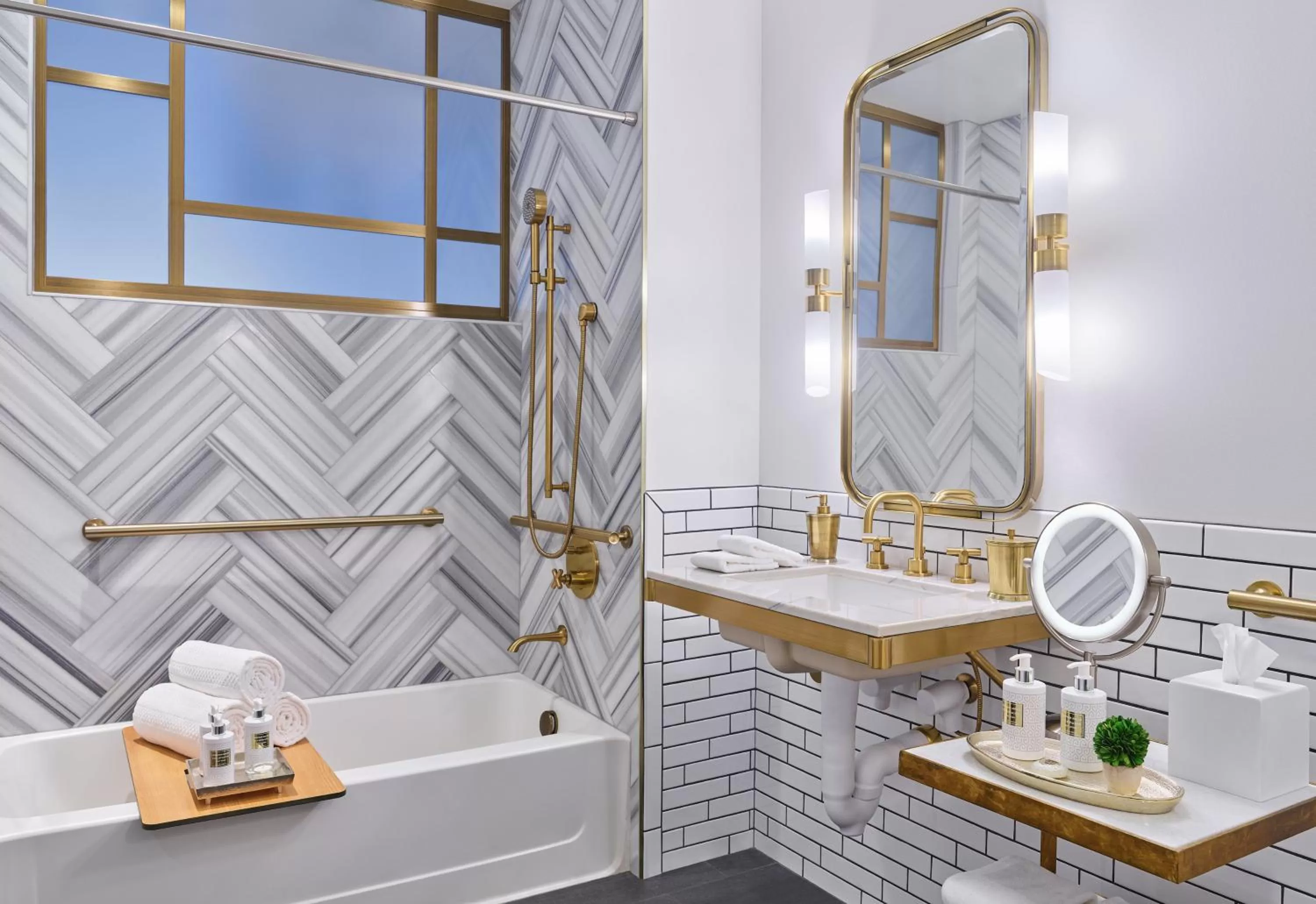 Bathroom in Halcyon - A Hotel in Cherry Creek