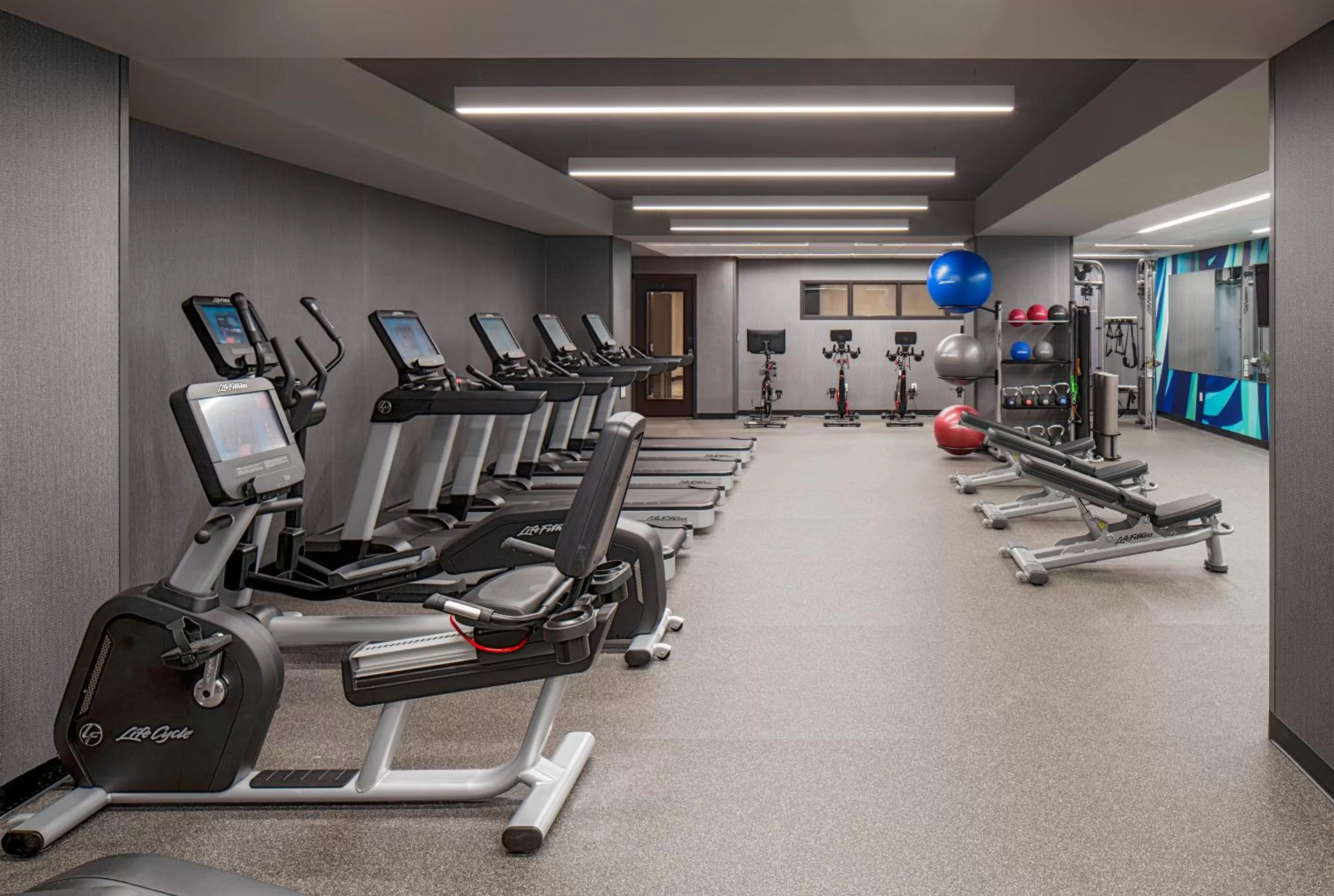 Fitness centre/facilities in Hyatt House Tampa Downtown