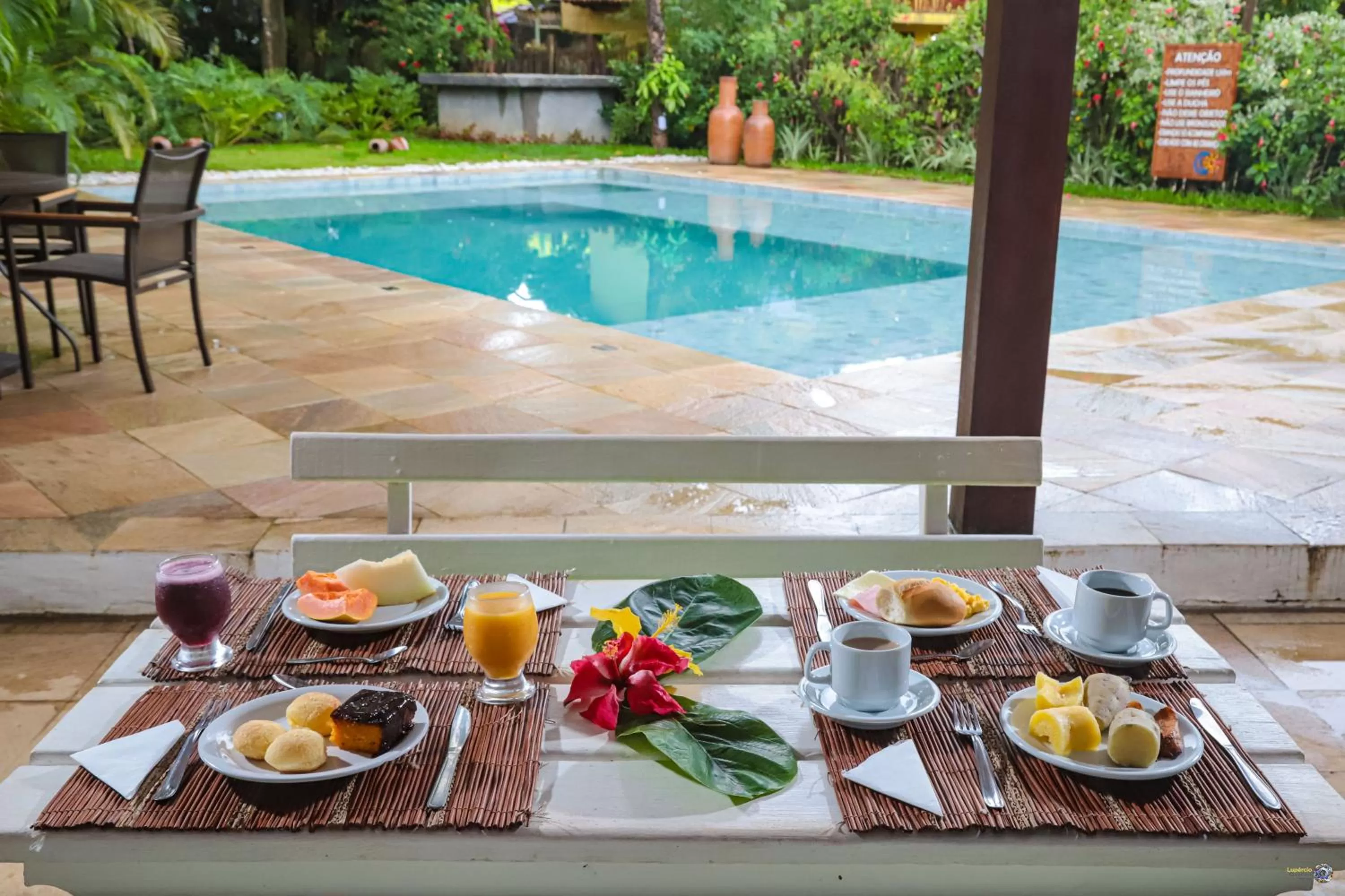 Breakfast in Pousada Villa N'kara