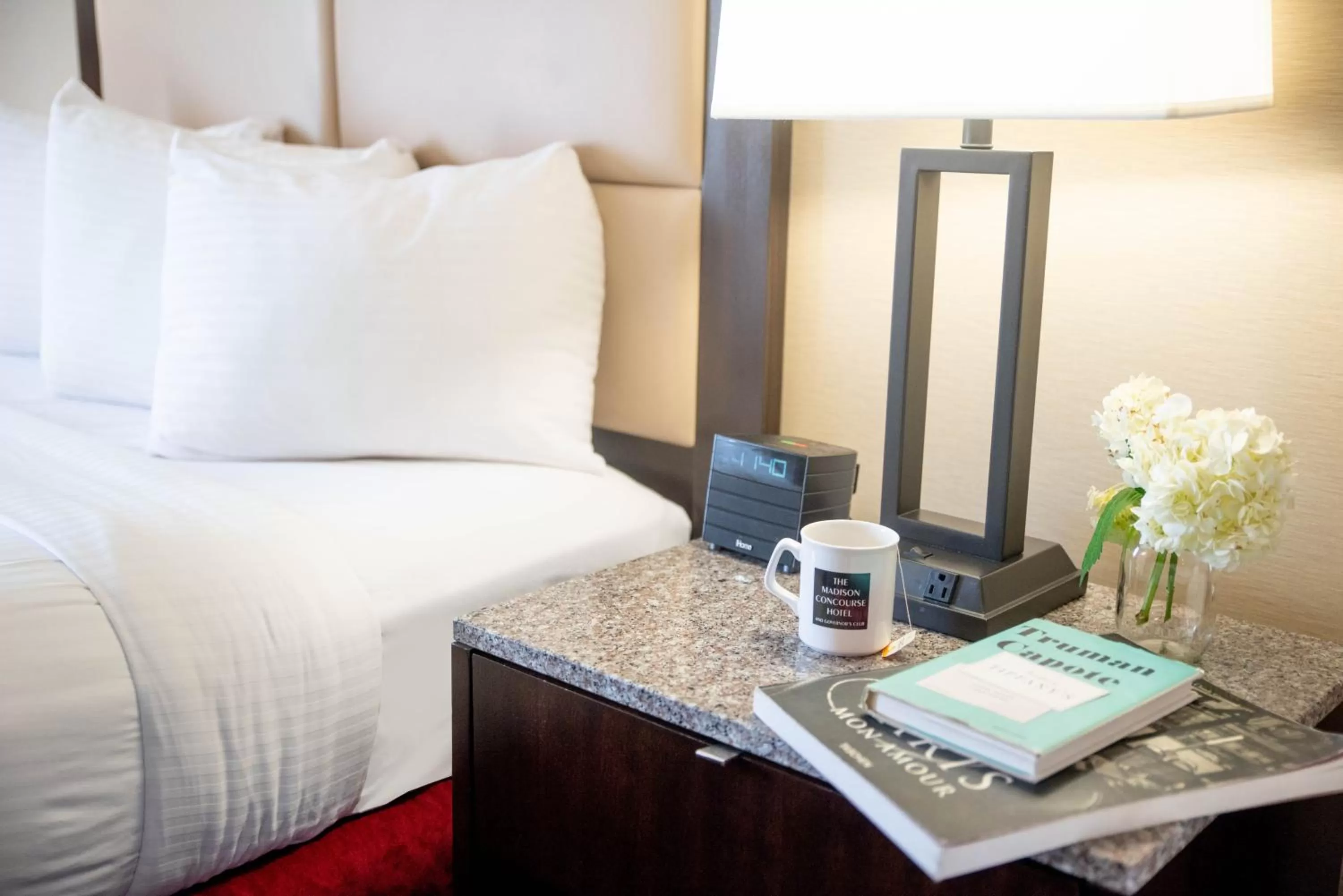 Decorative detail, Bed in The Madison Concourse Hotel