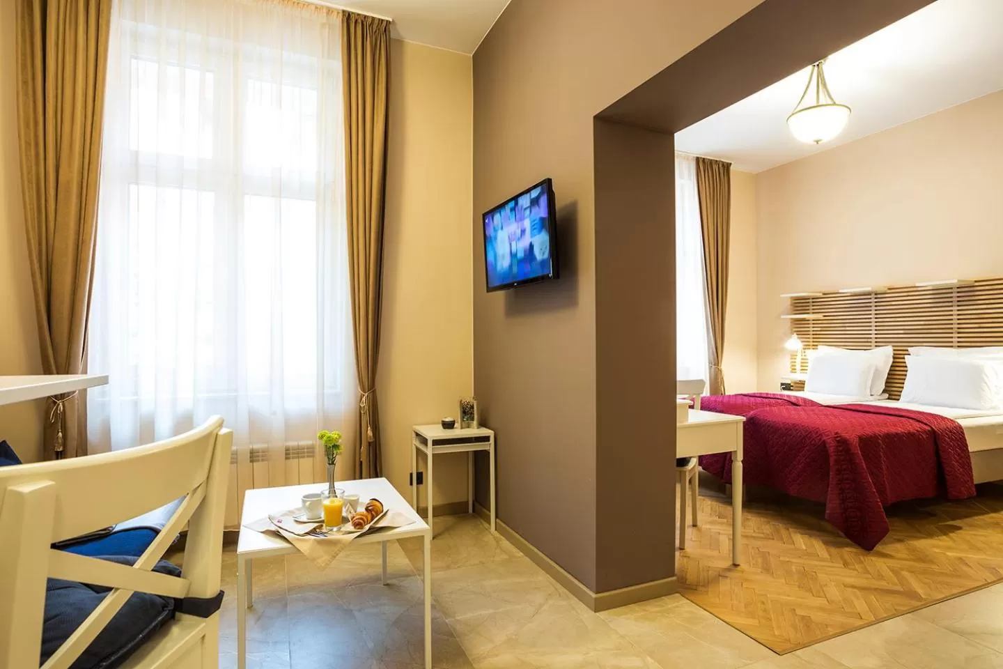 Living room, Bed in Sofia Place Hotel by HMG