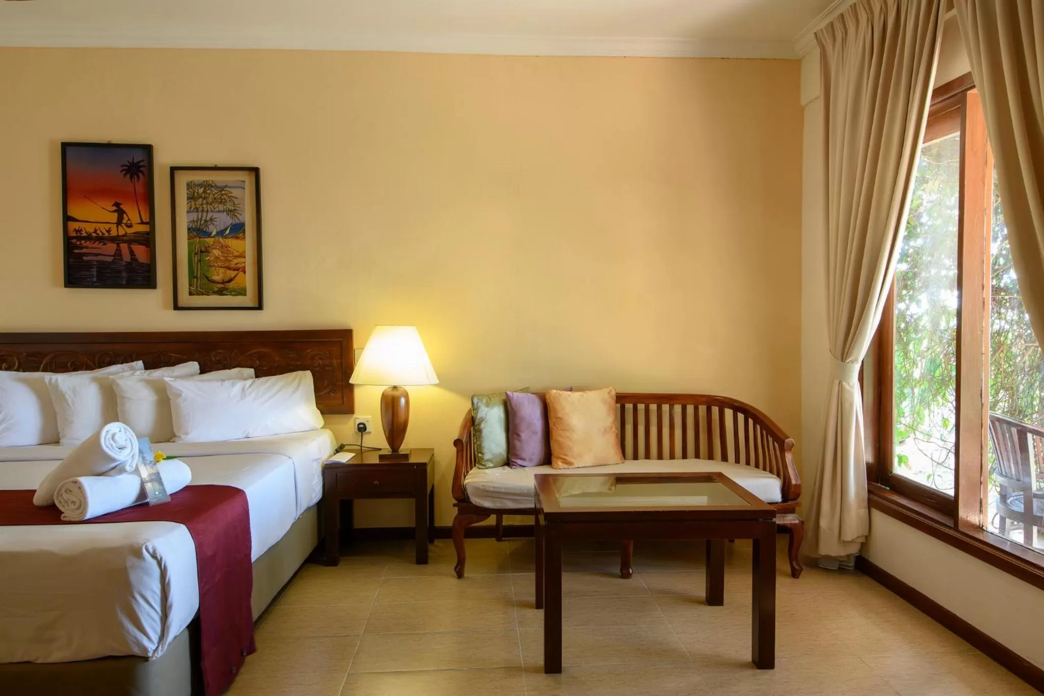 Bed in Frangipani Langkawi Resort