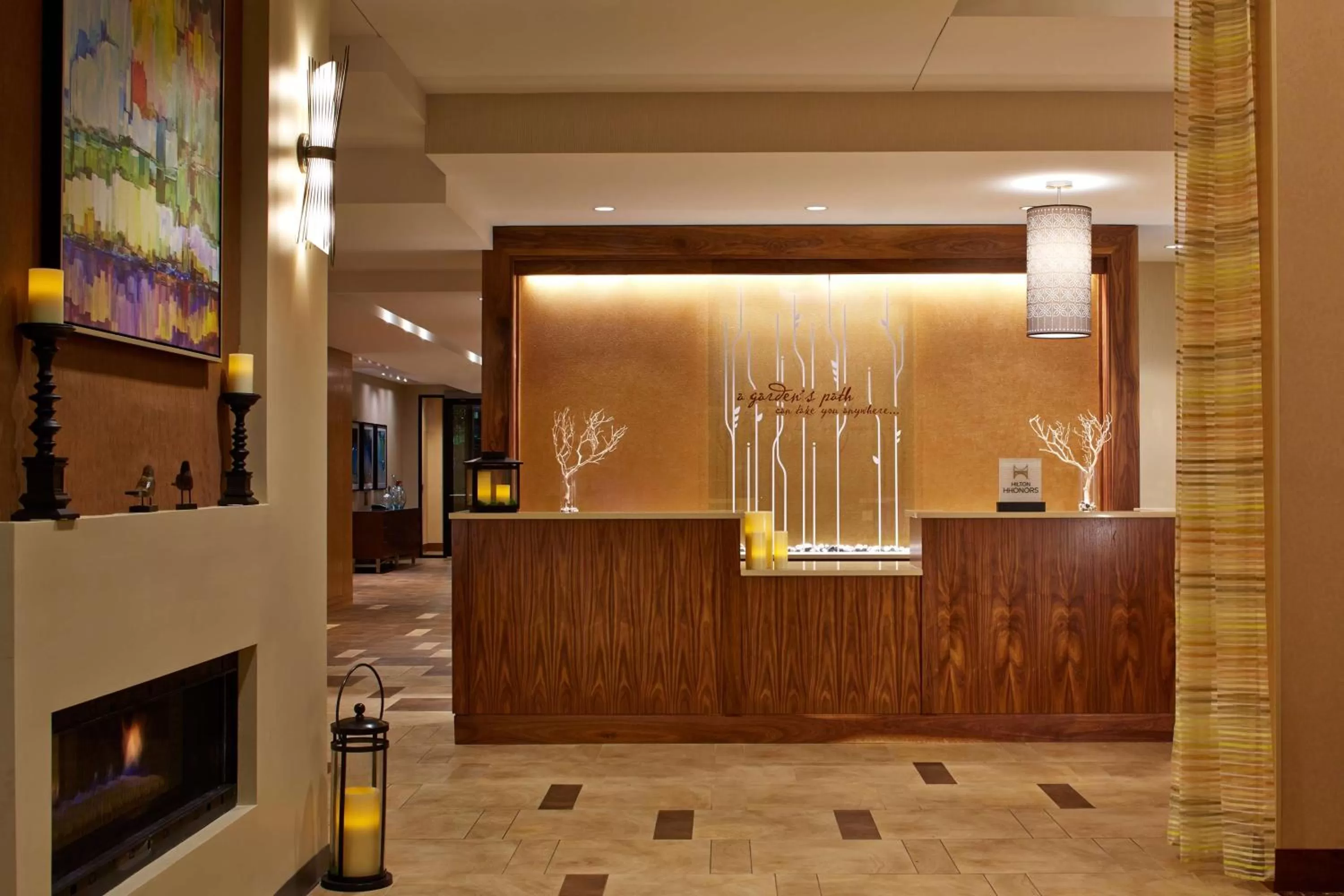 Lobby or reception in Hilton Garden Inn Boston/Marlborough