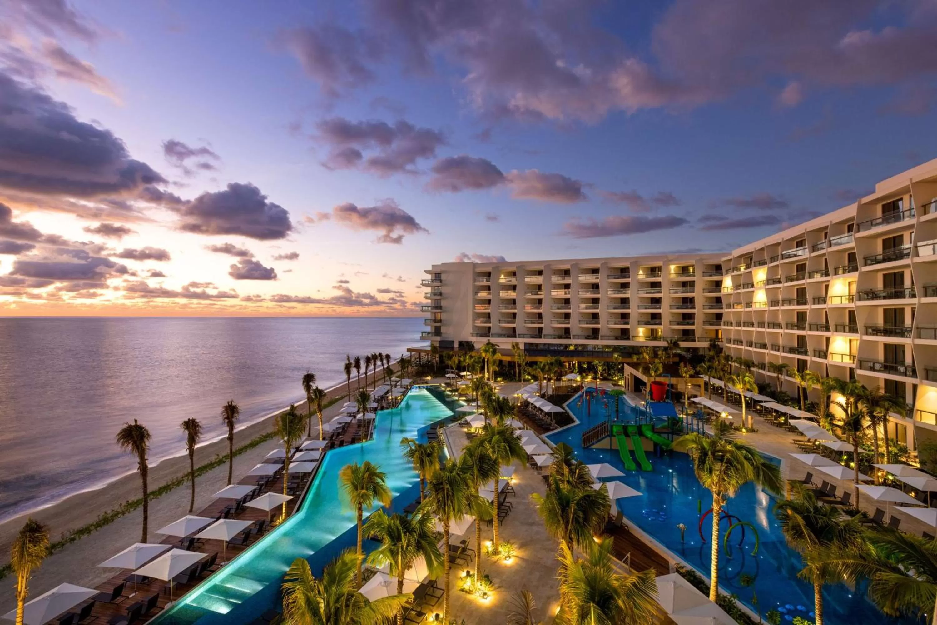 Pool view in Hilton Cancun, an All-Inclusive Resort