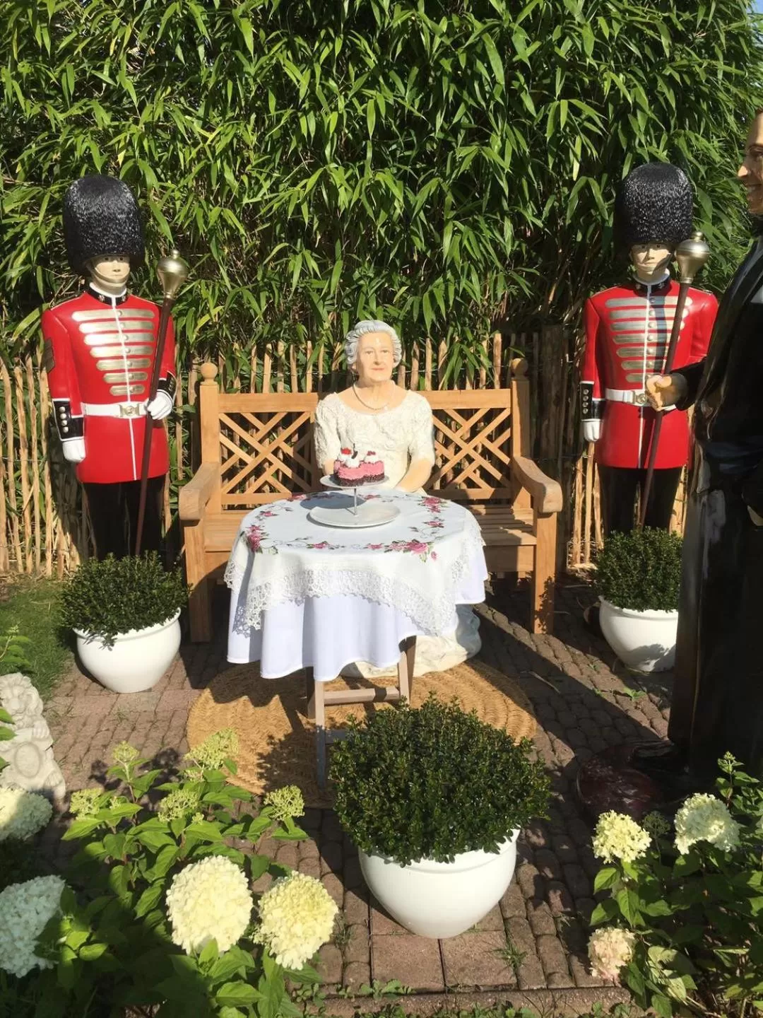 Garden in The Little Britain Inn Themed Hotel One of a Kind In Europe