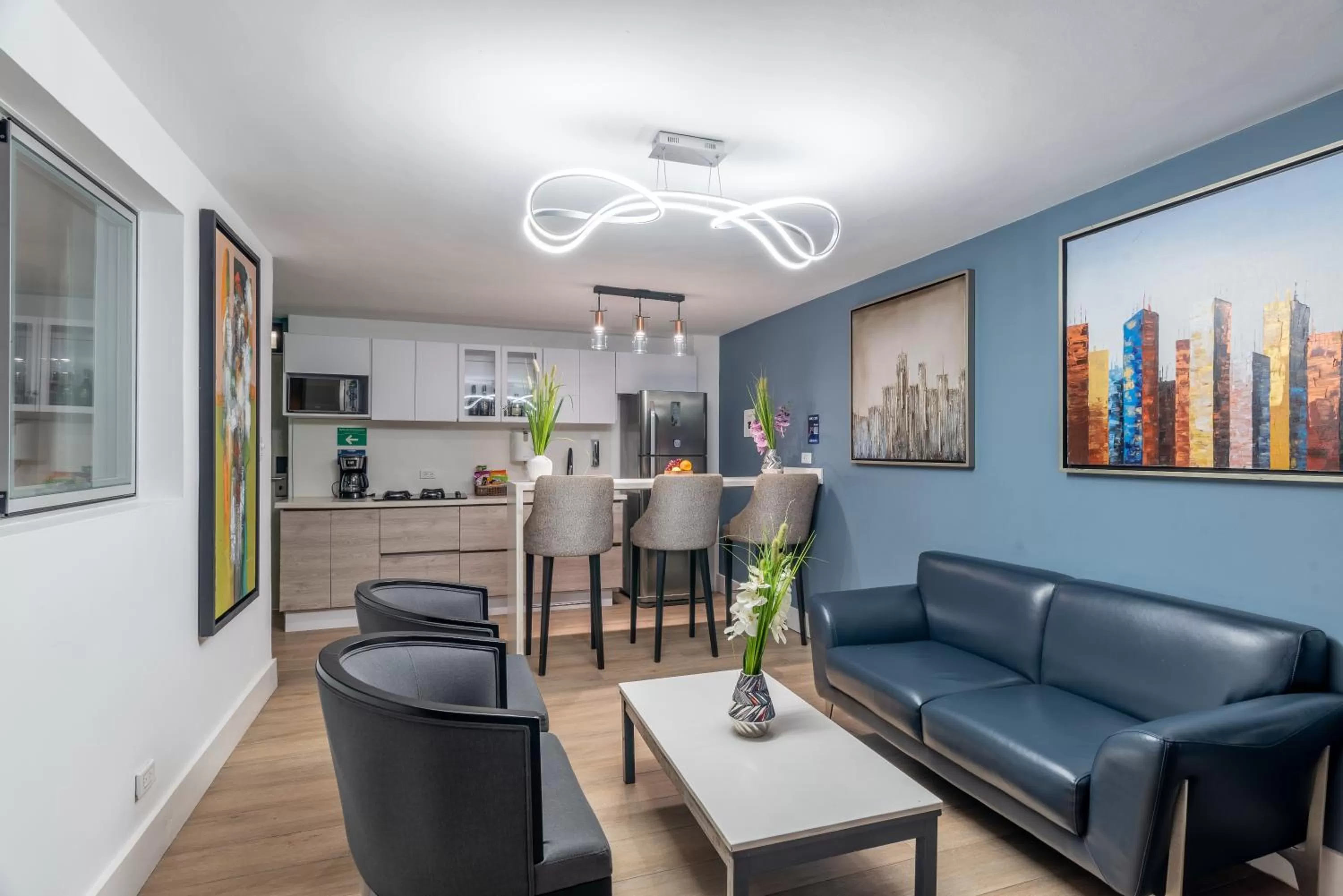 Kitchen or kitchenette in Viktory Boutique Hotel