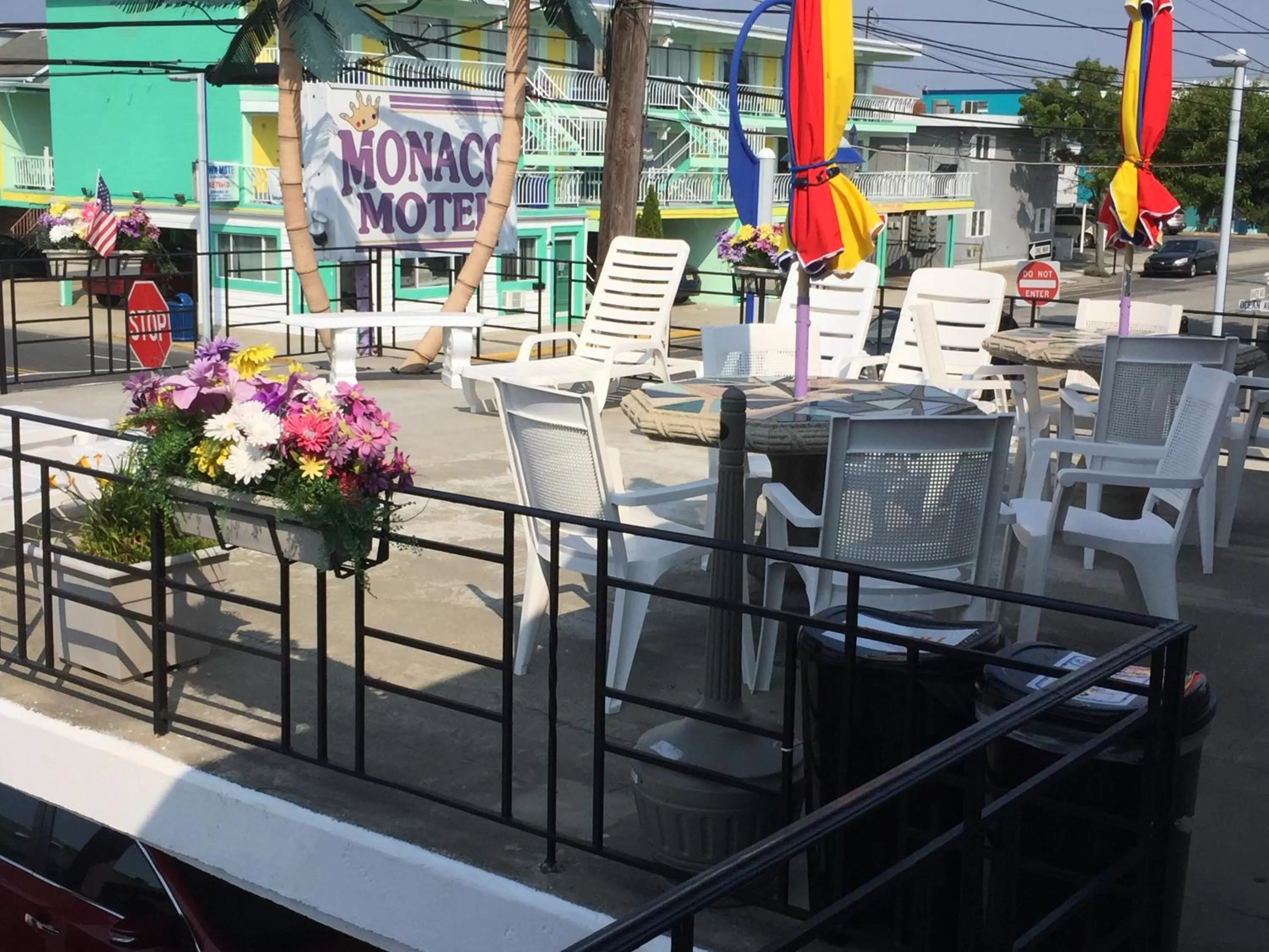 Patio in Monaco Motel - Wildwood Beach & Boardwalk