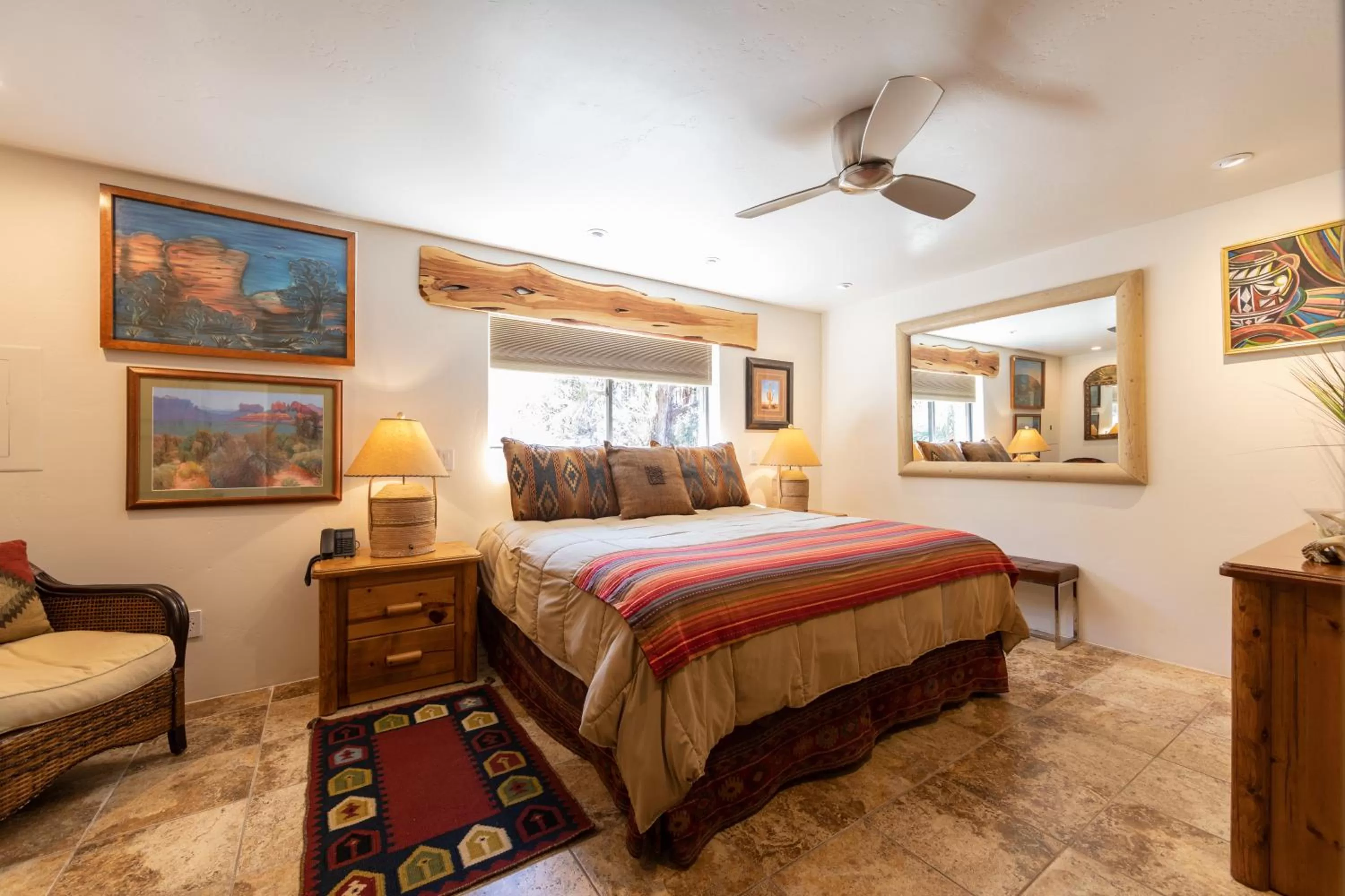 Bedroom, Bed in A Sunset Chateau